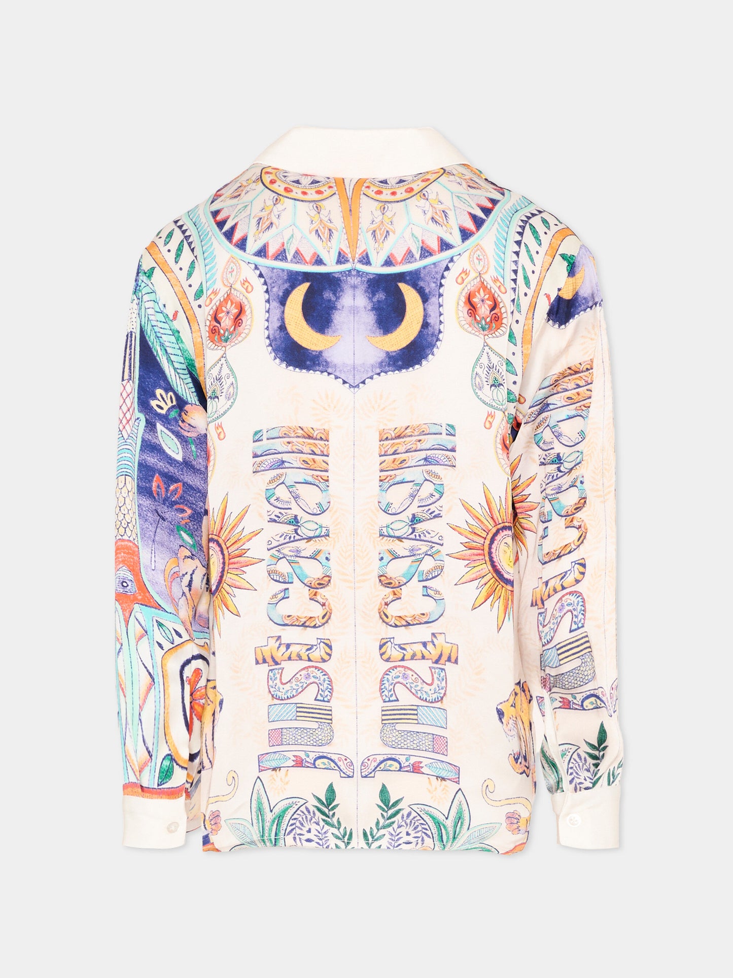 Camicia multicolor per bambino con stampa tigri,Just Cavalli Kids,JBP26072CA INDIA DIGITAL MONOGR