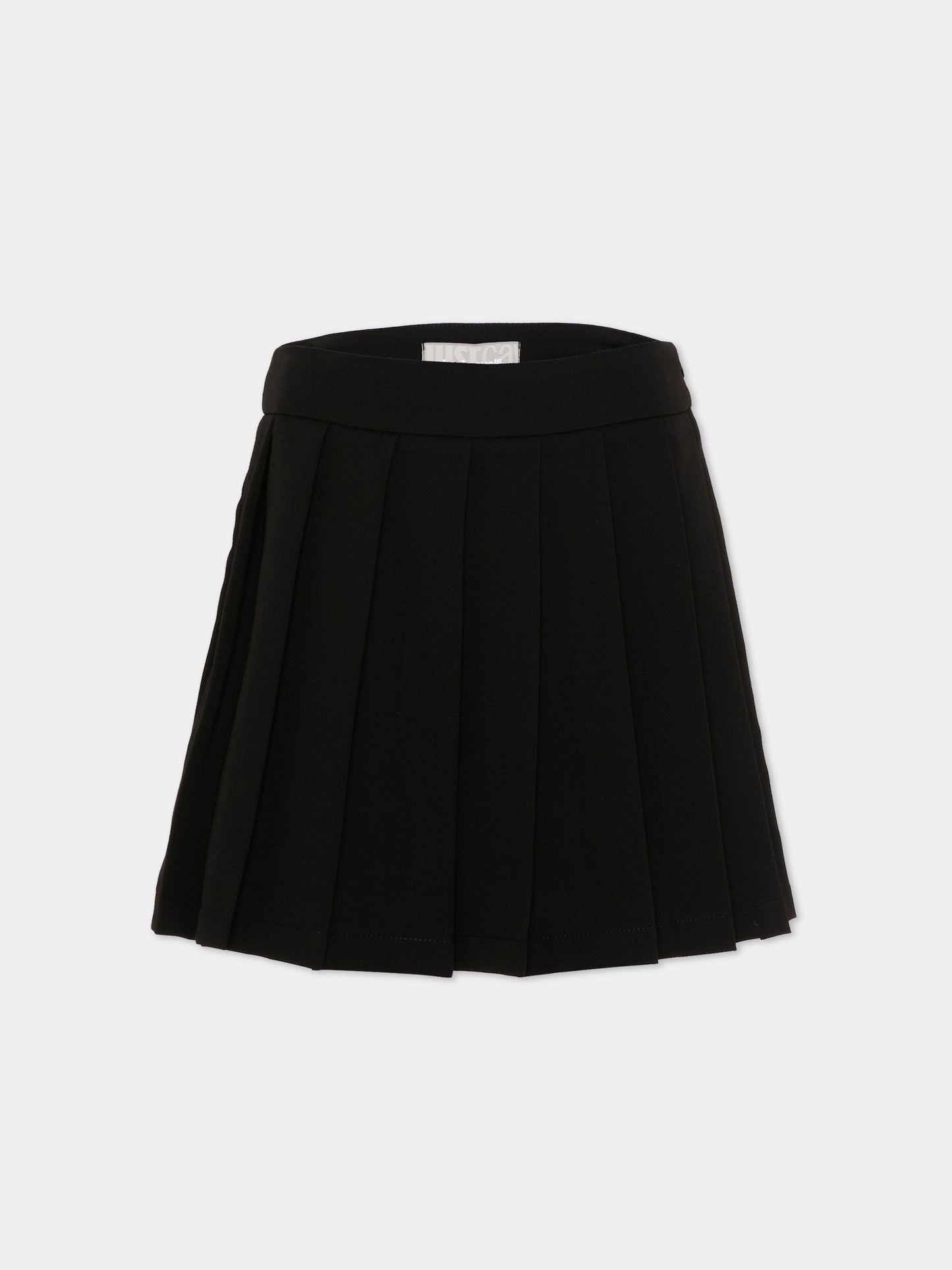 Gonna nera per bambina plissé,Just Cavalli Kids,JGP26062GO BLACK