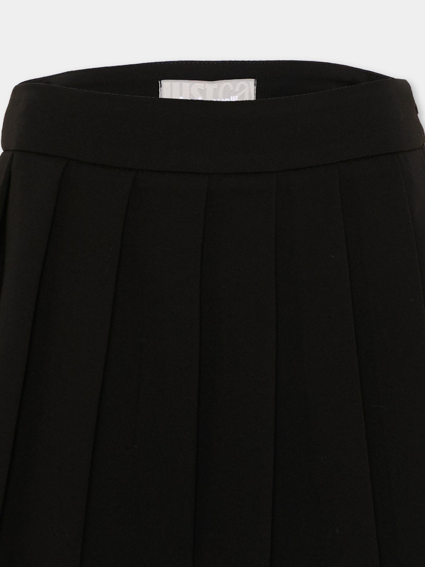 Gonna nera per bambina plissé,Just Cavalli Kids,JGP26062GO BLACK