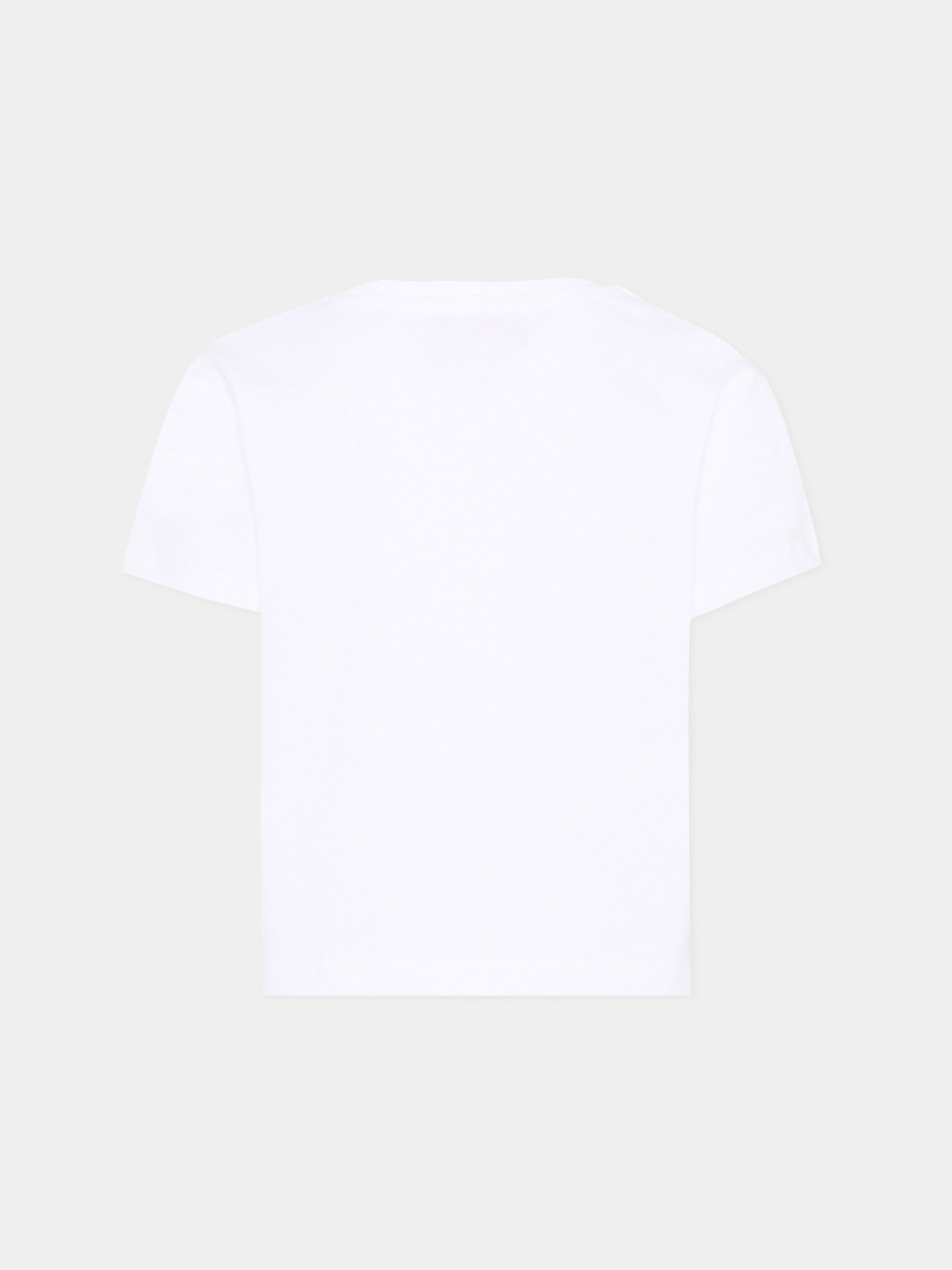 T-shirt bianca per bambina con logo,Just Cavalli Kids,JGP26067TS WHITE