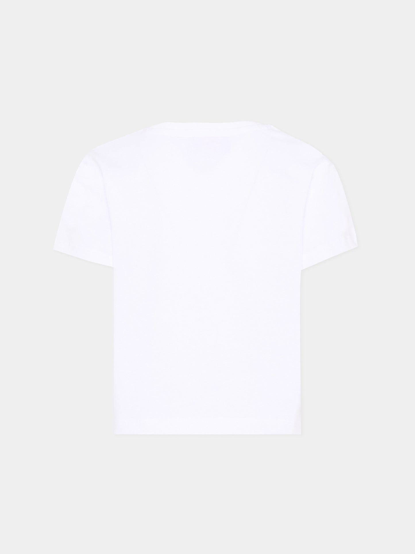 T-shirt bianca per bambina con logo,Just Cavalli Kids,JGP26067TS WHITE