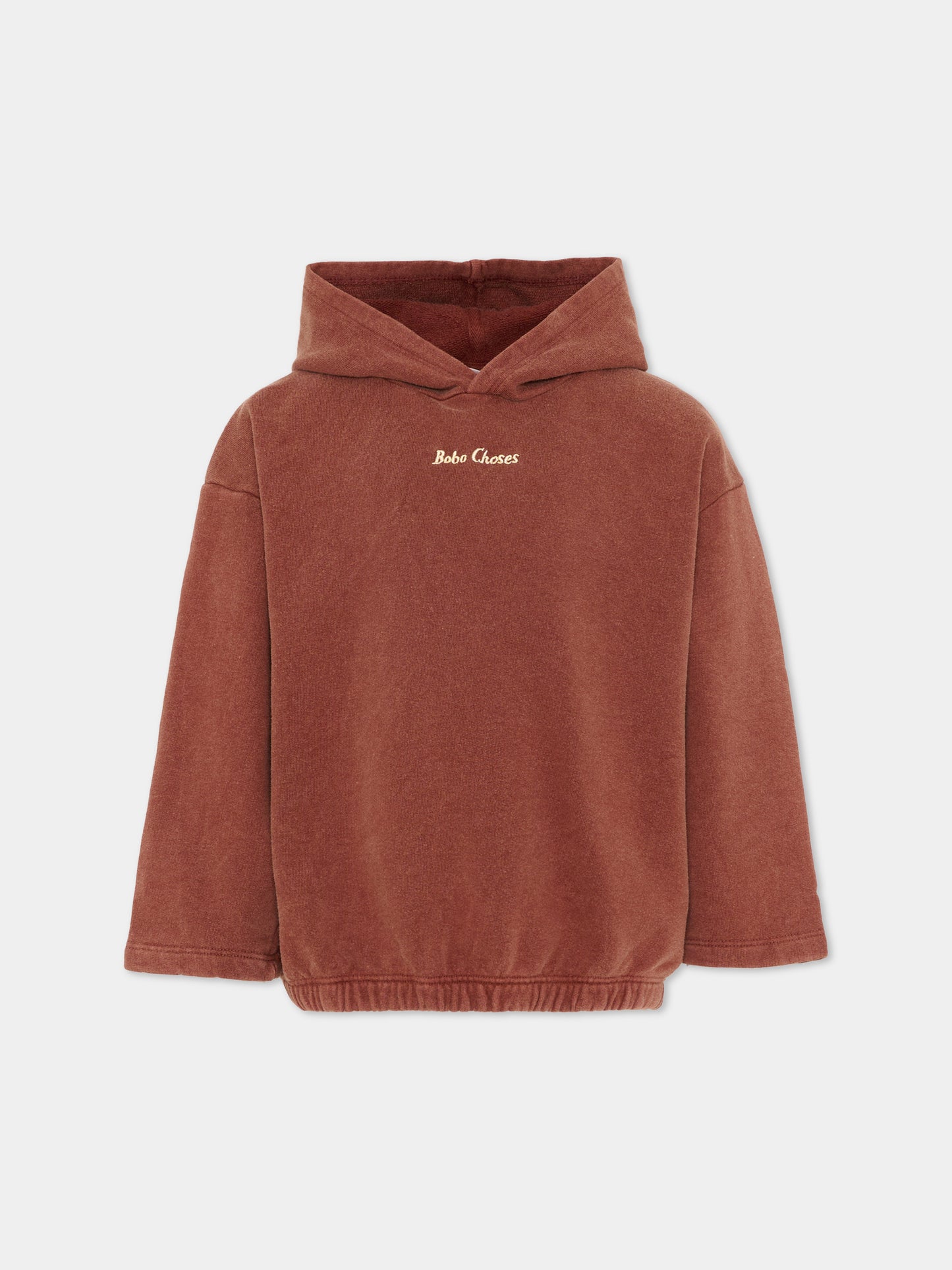 Felpa marrone per bambini con logo,Bobo Choses,B126AC052