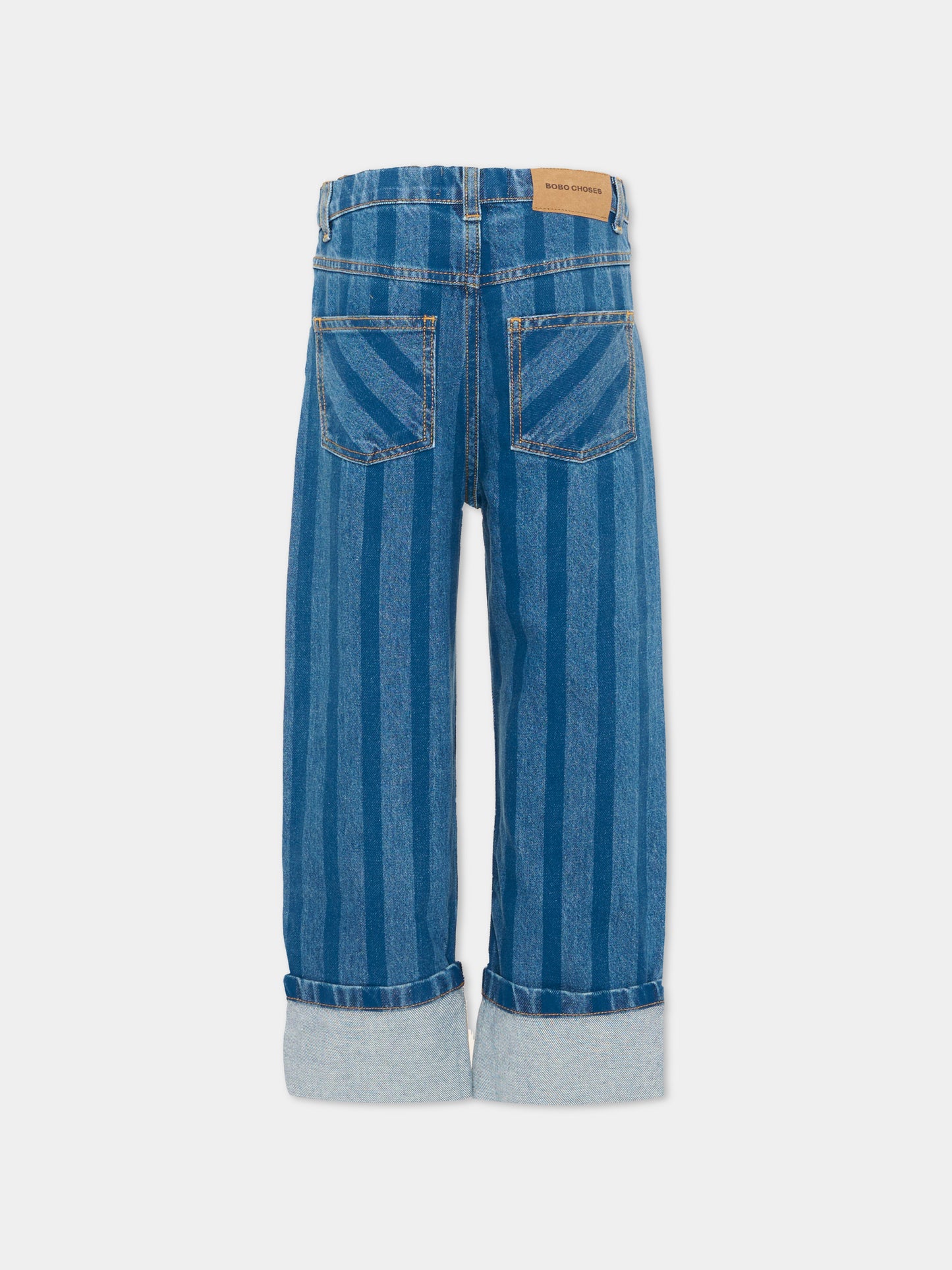 Jeans denim per bambini con righe,Bobo Choses,B126AC099
