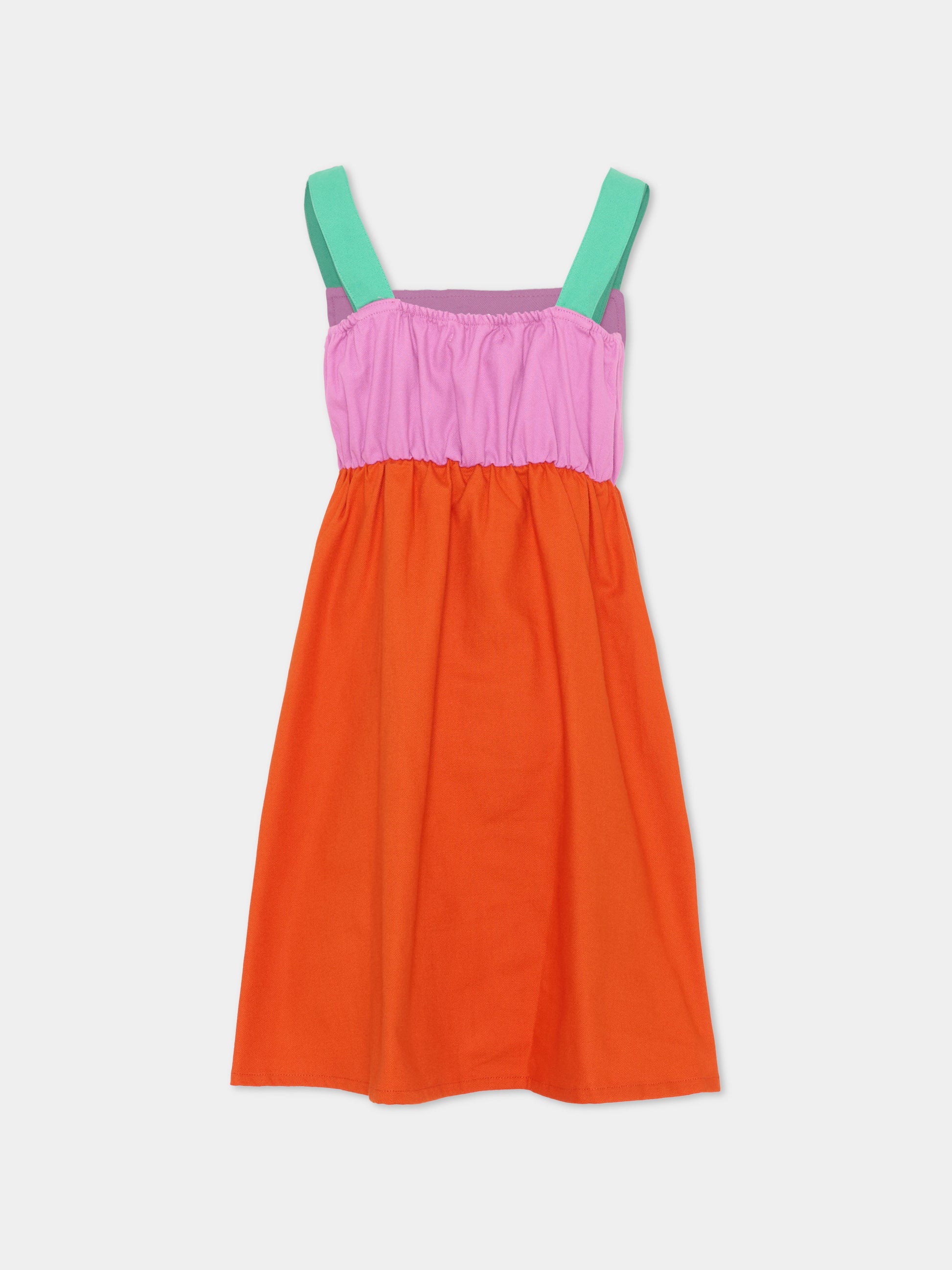 Vestito multicolor per bambina con margherita,Bobo Choses,B126AC108