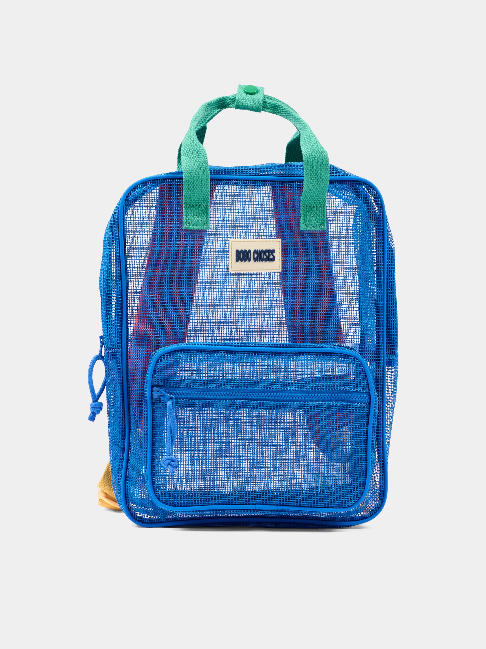 Zaino blu per bambini color block,Bobo Choses,B126AI032