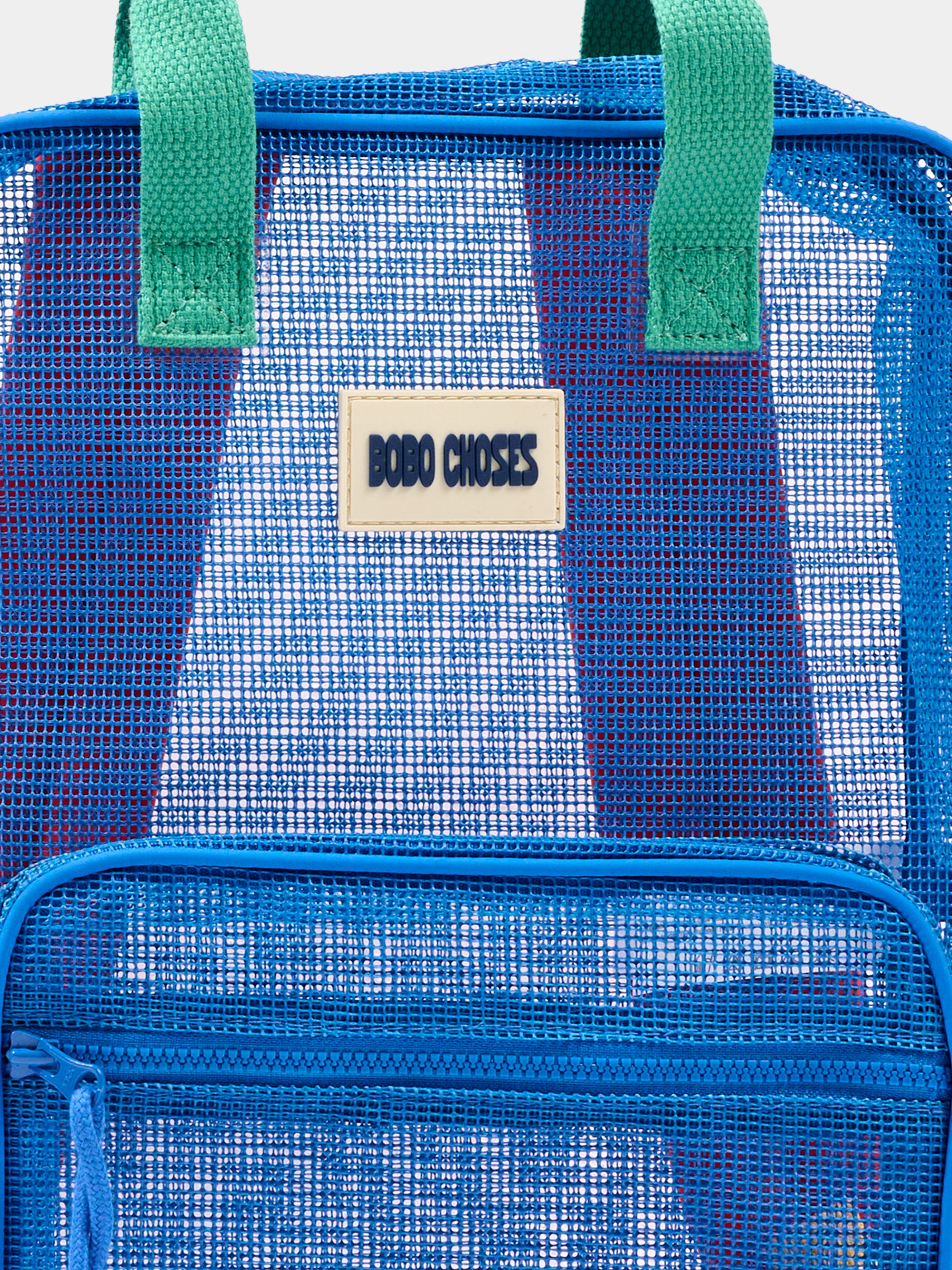Zaino blu per bambini color block,Bobo Choses,B126AI032