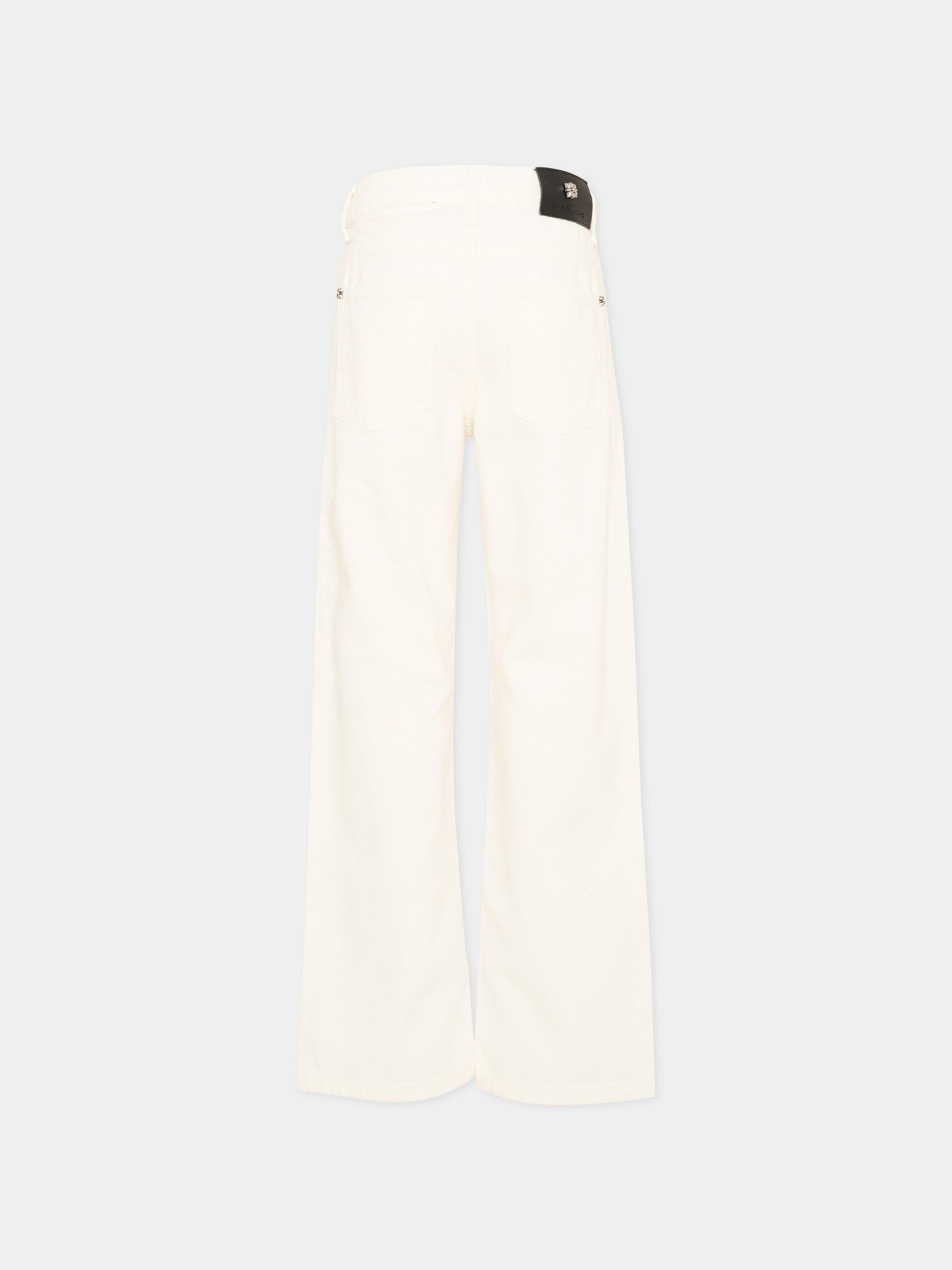 Pantaloni bianchi per bambino con logo,Richmond,RBP26227PA WHITE