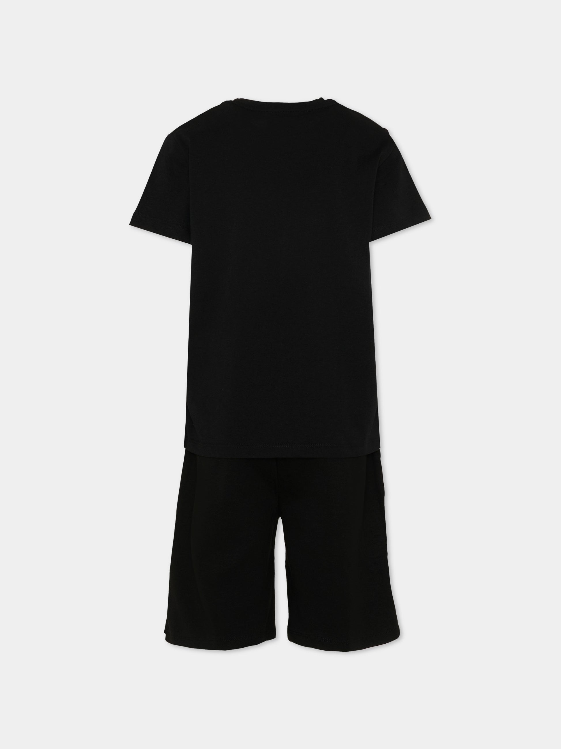 Completo sportivo nero per bambino con logo,Richmond,RBP26018CJ BLACK