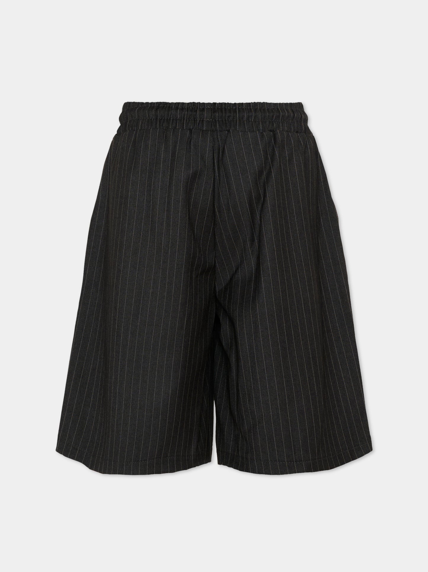 Shorts eleganti grigi gessati per bambino,Richmond,RBP26082BE GREY DARK PINSTRIPE