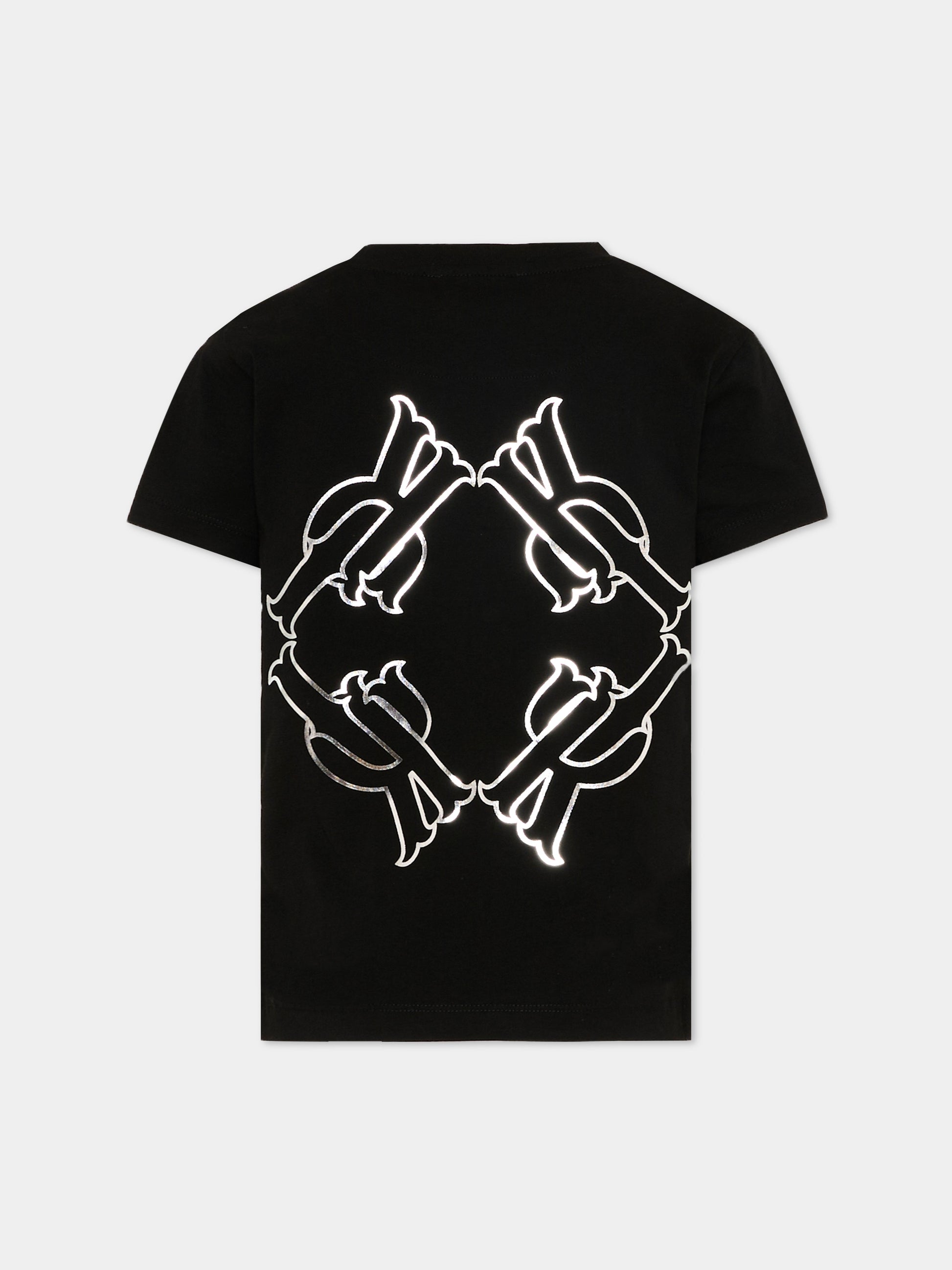 T-Shirt nera per bambini con logo,Richmond,RBP26108TS BLACK