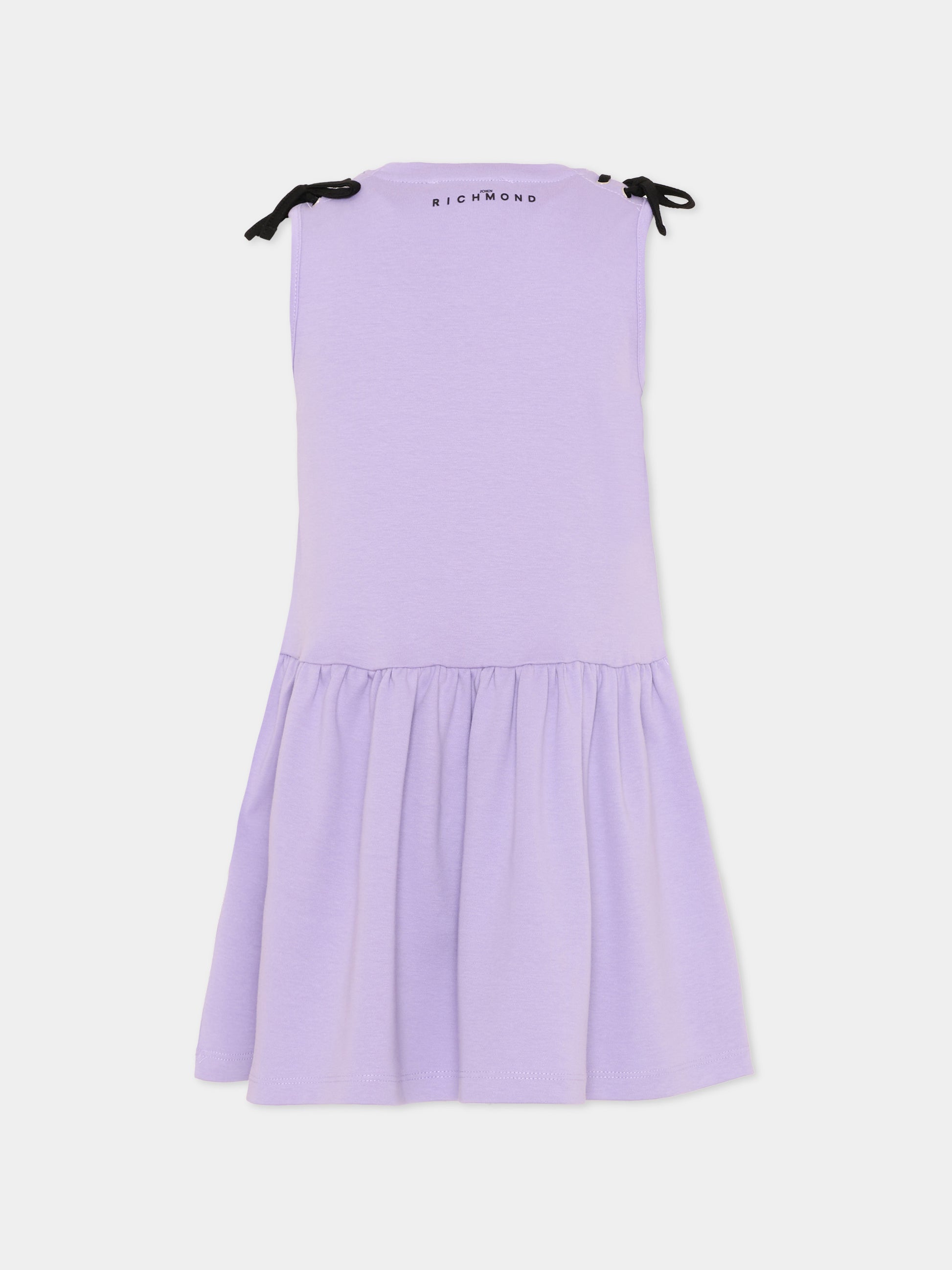 Vestito rosa per bambina con logo,Richmond,RGP26033VE VIOLET TULIP