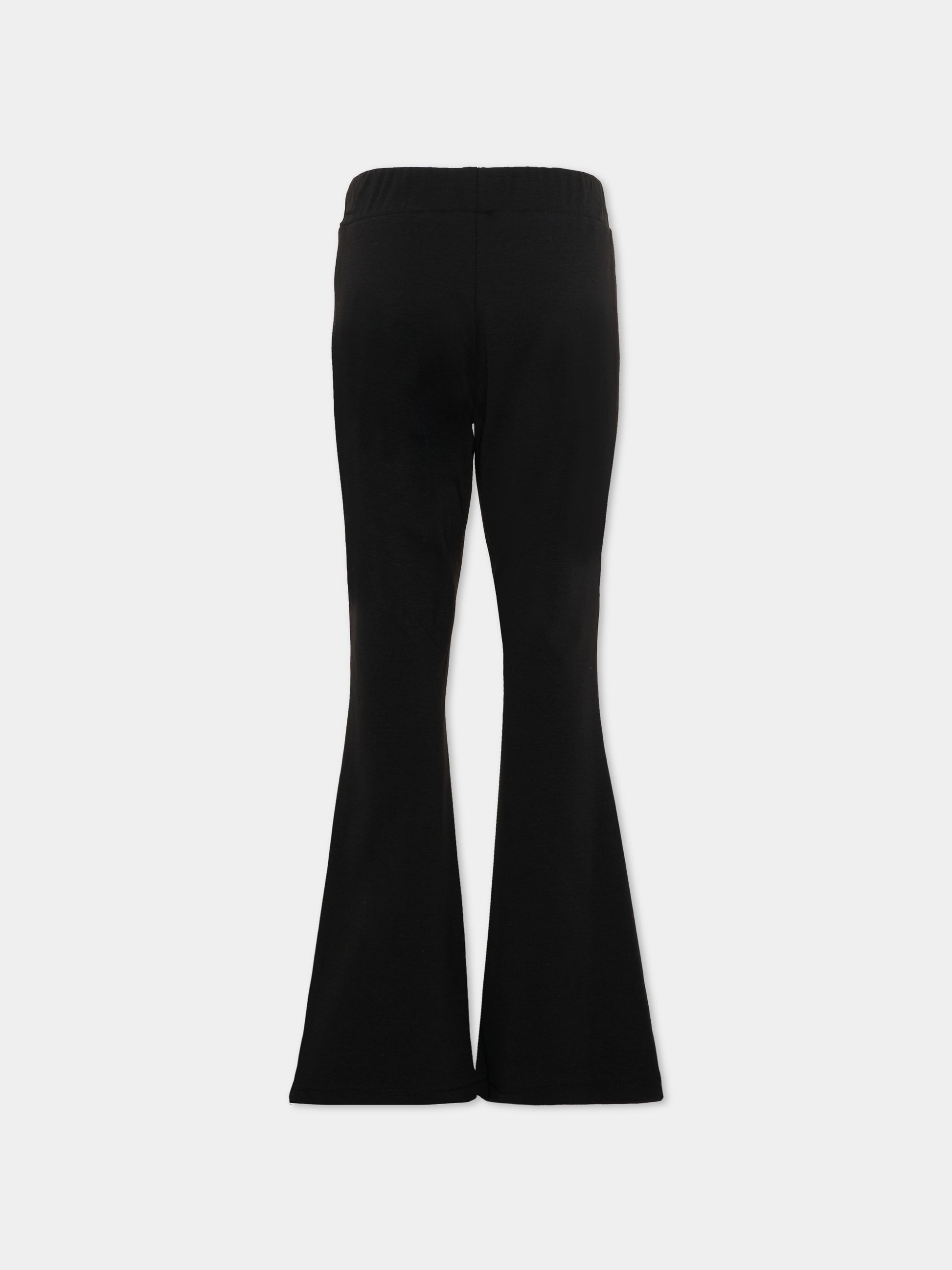 Leggings nero per bambina con logo,Richmond,RGP26125PA BLACK