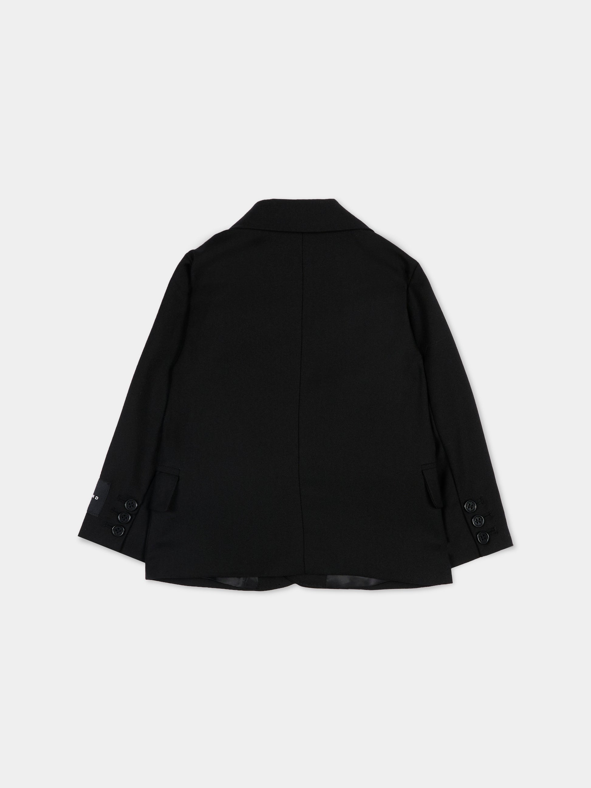 Giacca nera per neonato con logo,Richmond,RIP26117GC BLACK