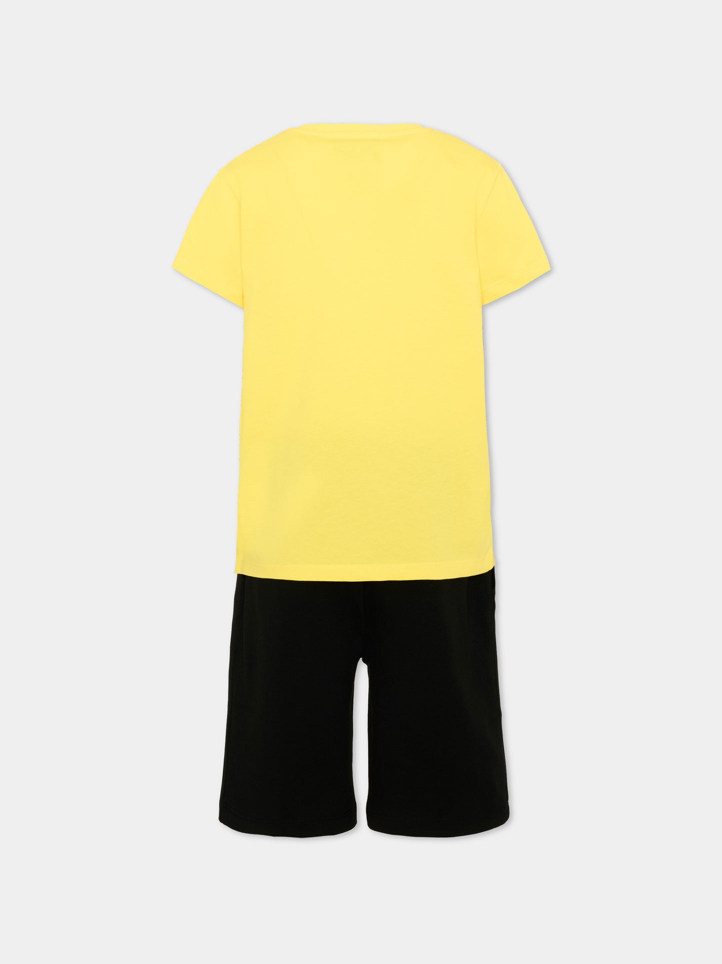 Completo sportivo giallo per bambino con logo,Richmond,RBP26018CJ YELLOW BUTTERCUP