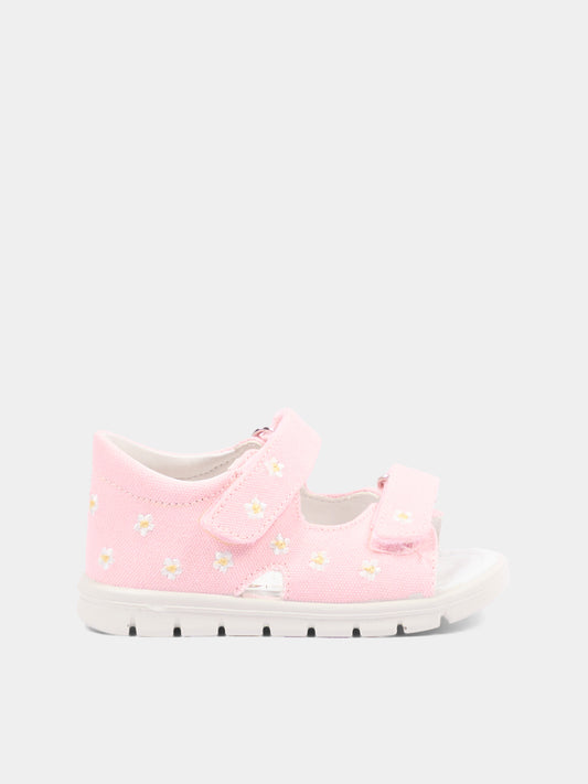 Sandali rosa Zupya per bambina con margherite,Falcotto,001 1501163 02 0M02