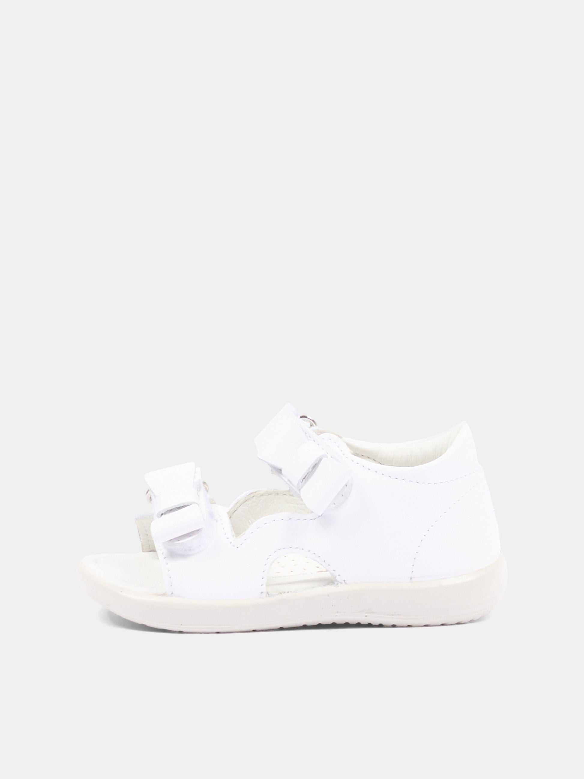 Sandali bianchi Feila per bambina con fiocchi,Falcotto,001 1501151 01 0N01