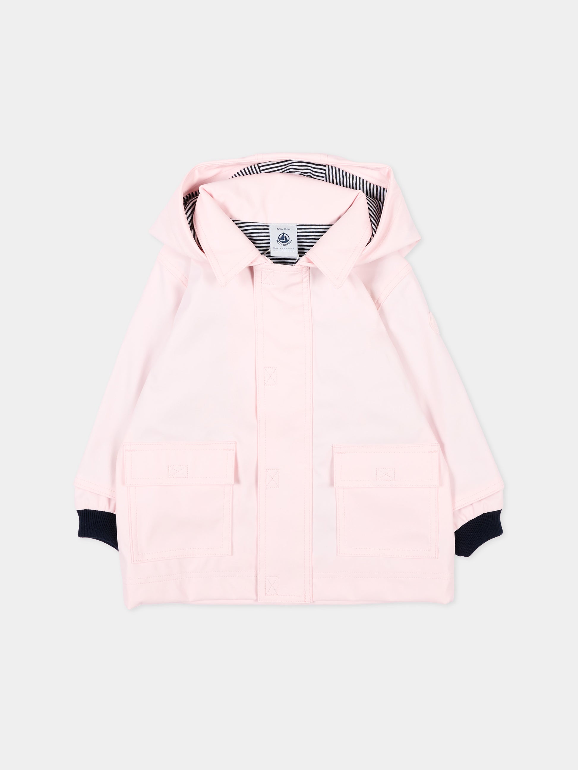 Giaccha a vento rosa per neonata,Petit Bateau,A0FKB BARELY 02