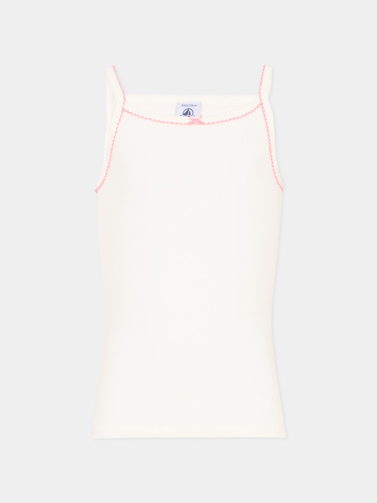 Set canottiere multicolor per bambina a cuori,Petit Bateau,A0FGO VARIANTE 1 00