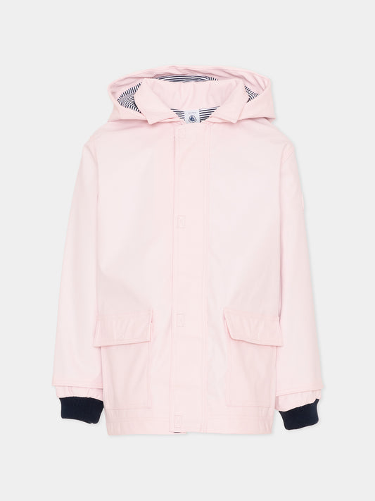 Giacca a vento rosa per bambina,Petit Bateau,A0FJK BARELY 05