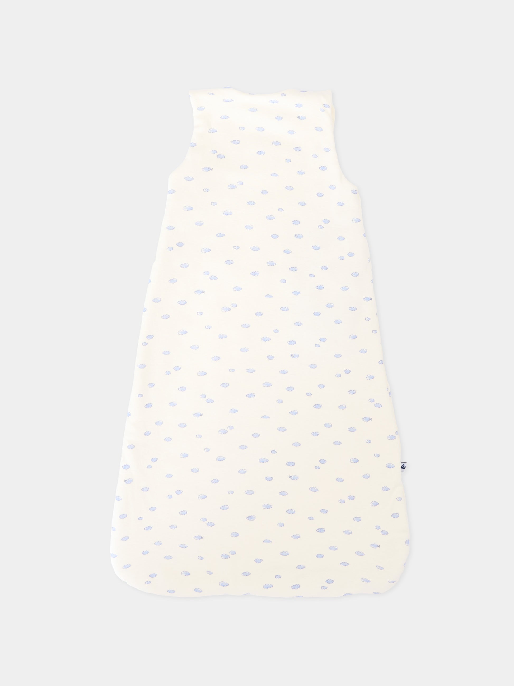 Sacco nanna avorio per neonato a nuvole,Petit Bateau,A0FGW MARSHMALLOW/MULTICO 01