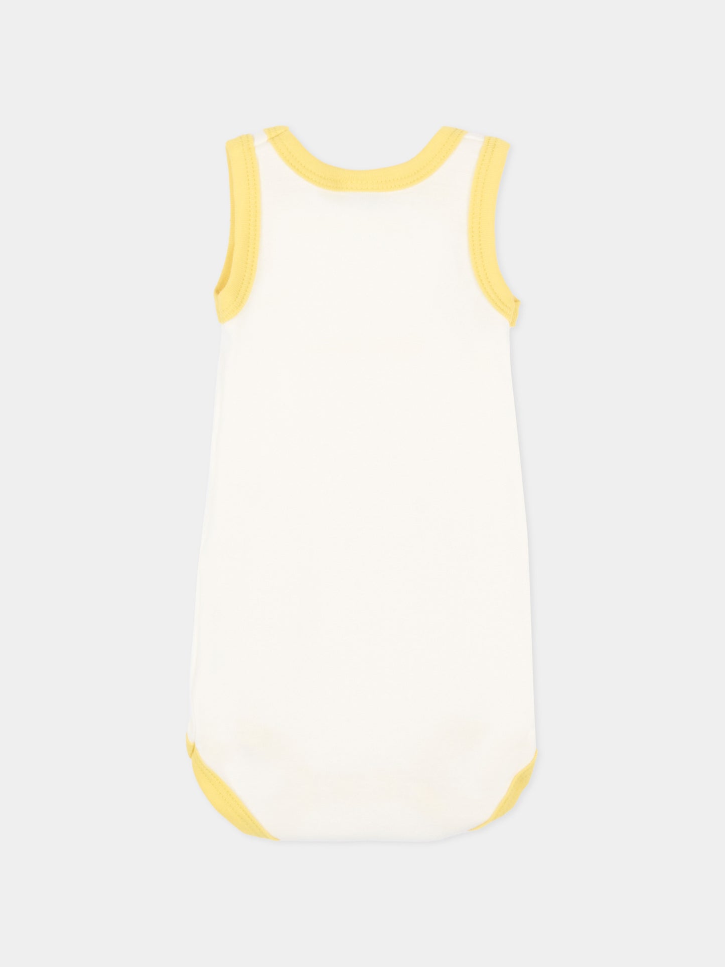 Set body bianco per neonato con profili colorati,Petit Bateau,A0FSL VARIANTE 1 00