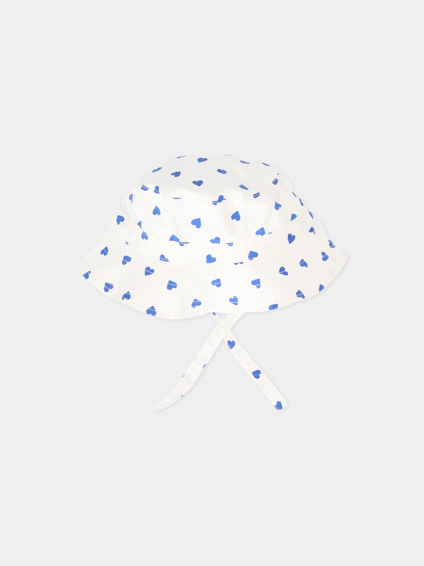 Cloche bianca per neonata a cuori,Petit Bateau,A0FE8 MARSHMALLOW/CREPUSCULE 01