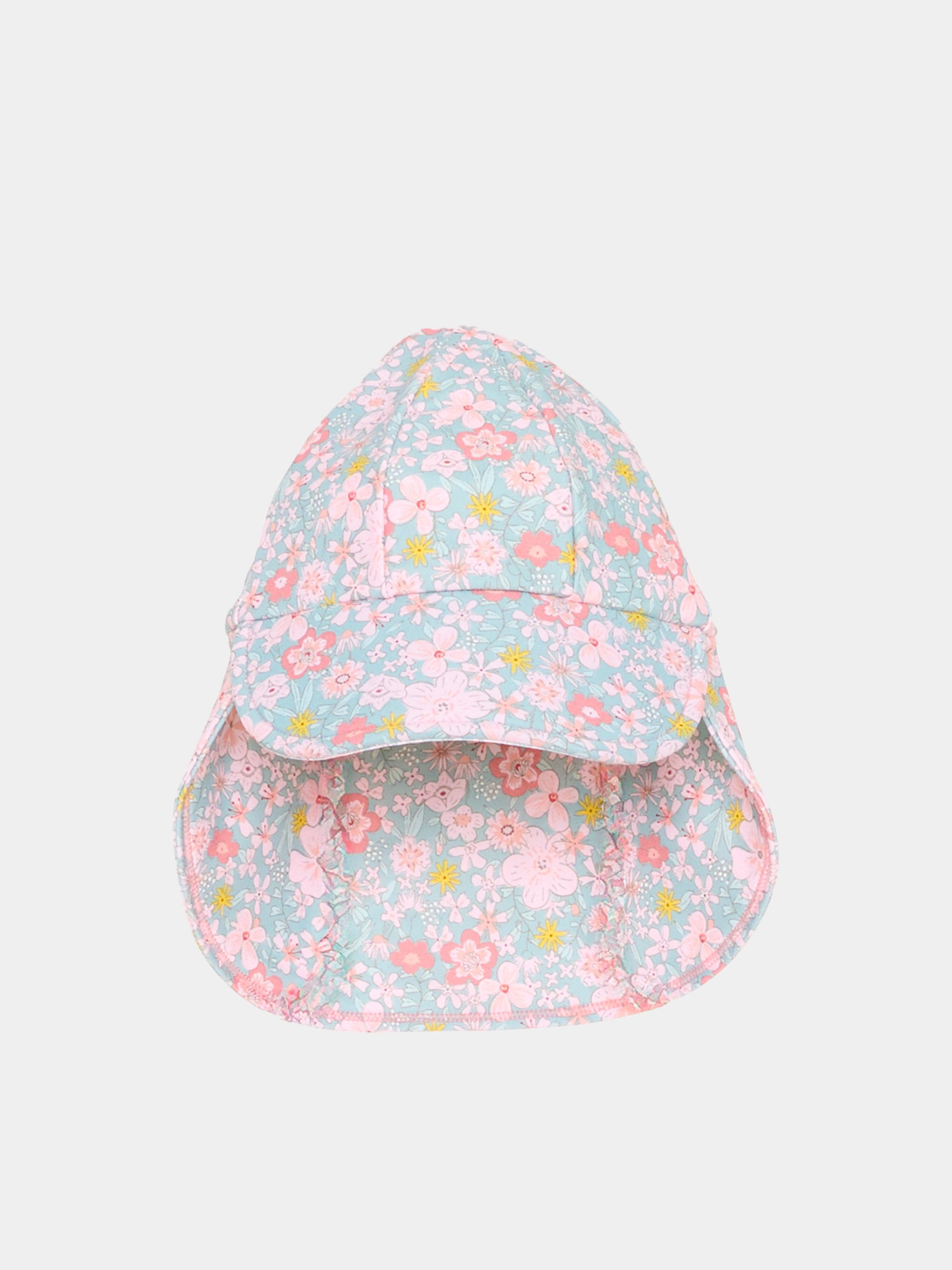 Cappello multicolor per neonata floreale,Petit Bateau,A0FDZ SPRAY/MULTICO 01