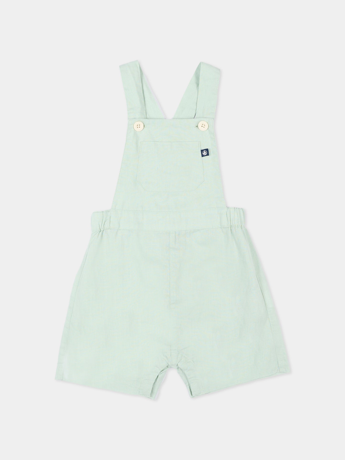 Salopette verde per neonato,Petit Bateau,A0FFN SPRAY 01