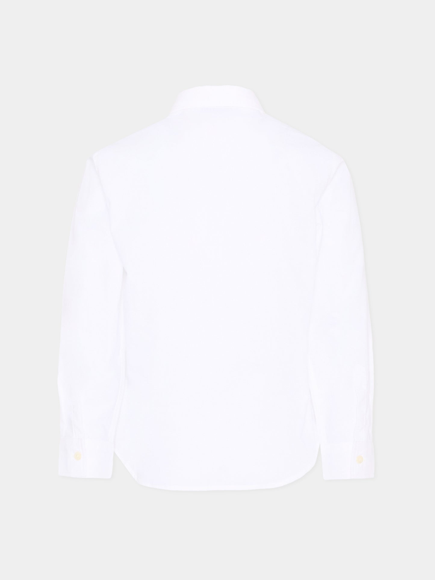 Camicia bianca per bambino con logo,Roberto Cavalli Kids,CBP26005CA WHITE