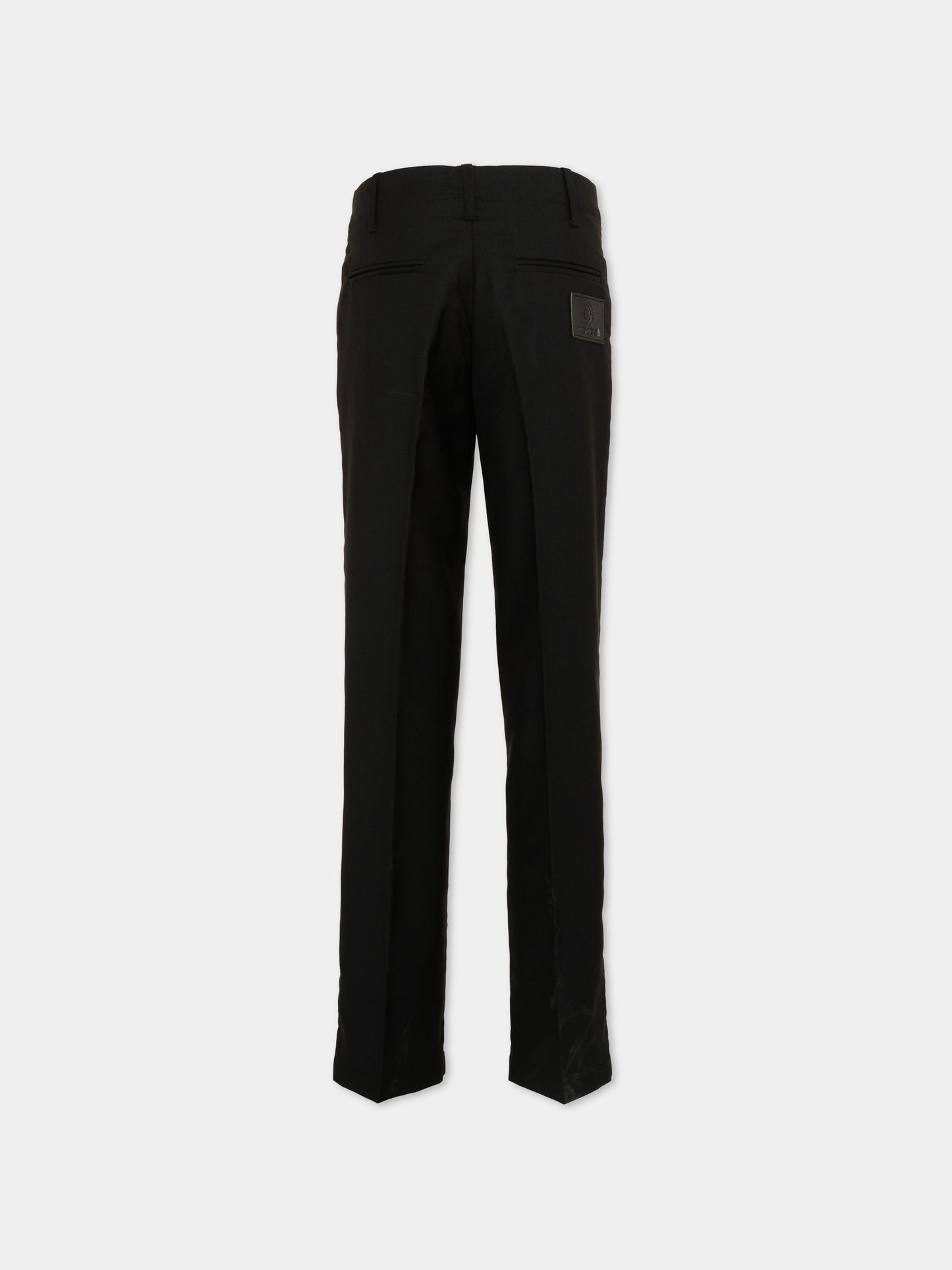 Pantaloni neri per bambino eleganti,Roberto Cavalli Kids,CBP26120PA BLACK