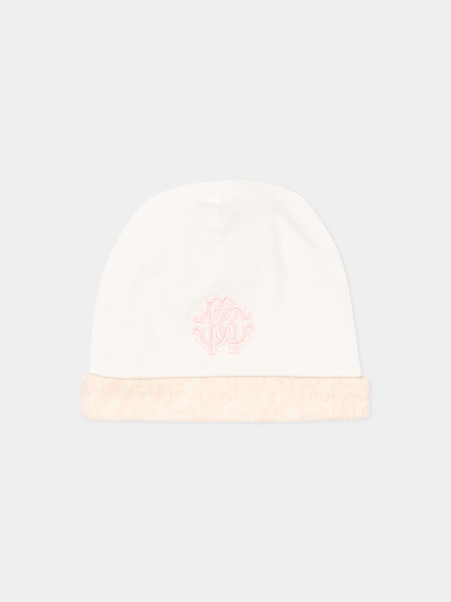 Set tutine rosa per neonata con logo,Roberto Cavalli Kids,CLP26004TU ZEBRA ROSA