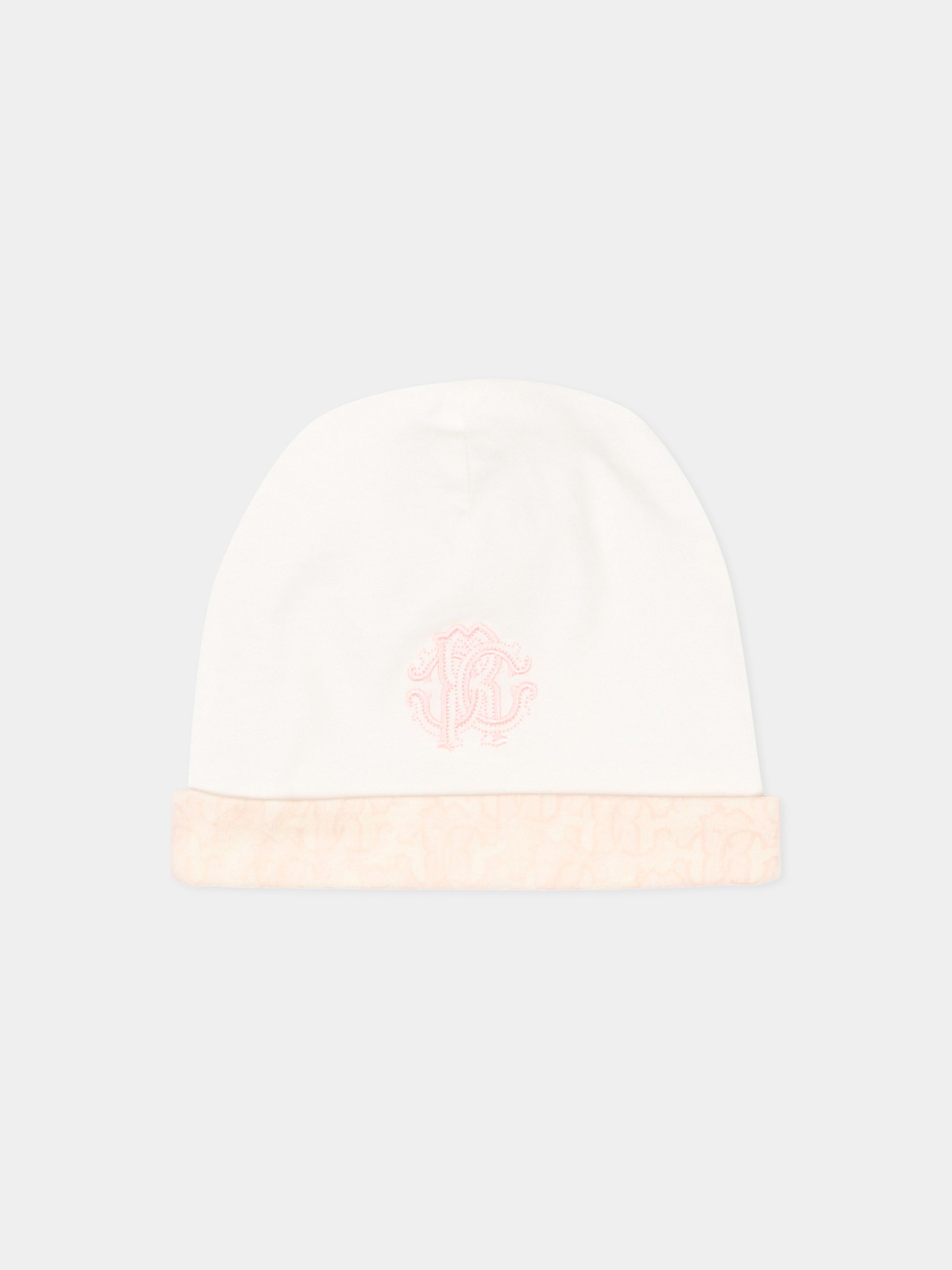 Set tutine rosa per neonata con logo,Roberto Cavalli Kids,CLP26004TU ZEBRA ROSA