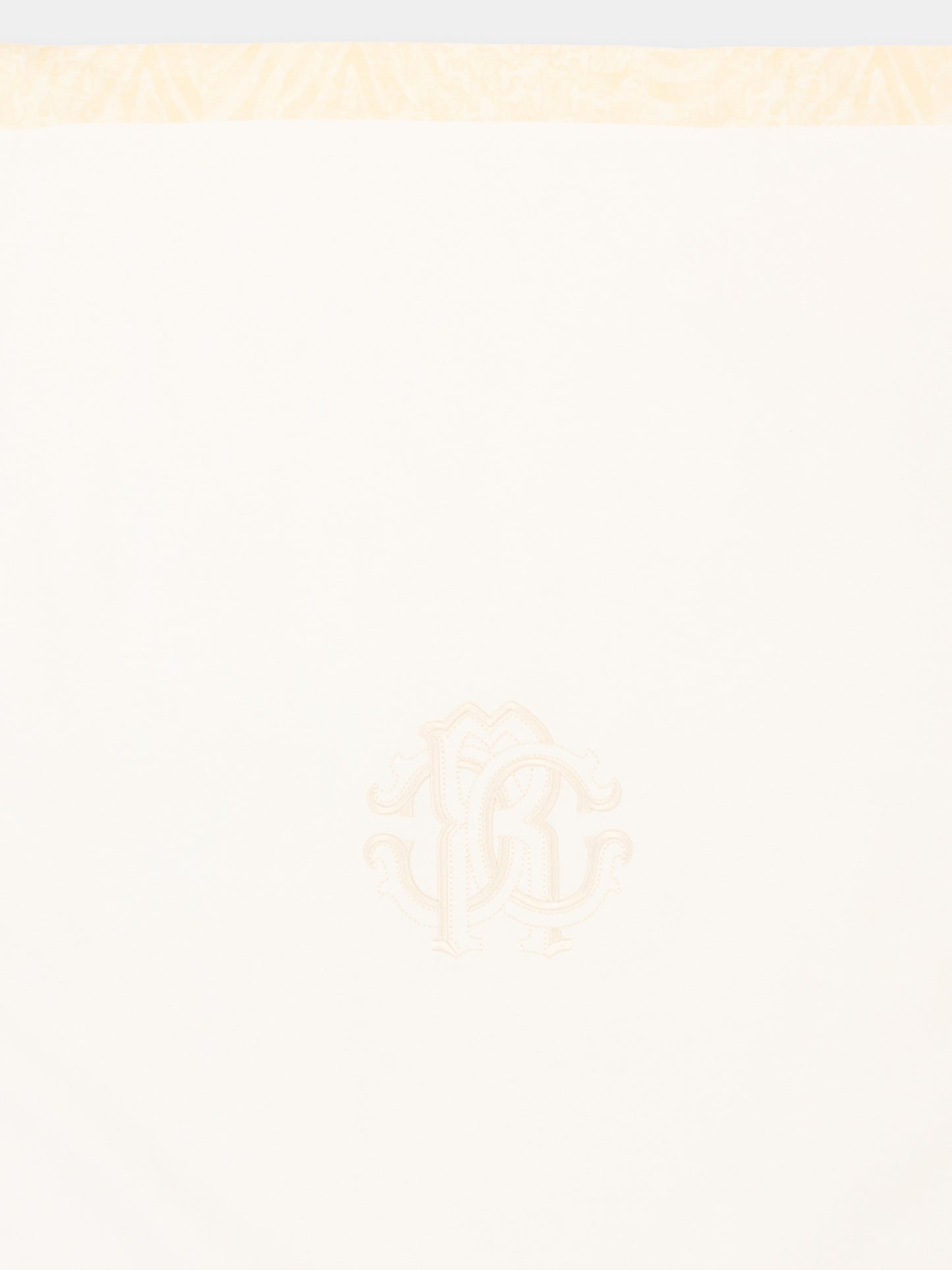 Coperta avorio per neonati con monogram,Roberto Cavalli Kids,CLP26011CE ZEBRA AVORIO