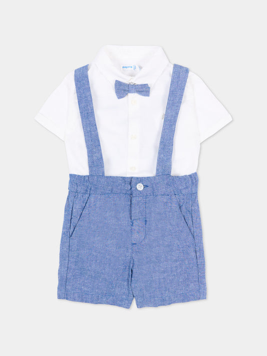 Completo elegante azzurro per neonato,Mayoral,1226 064