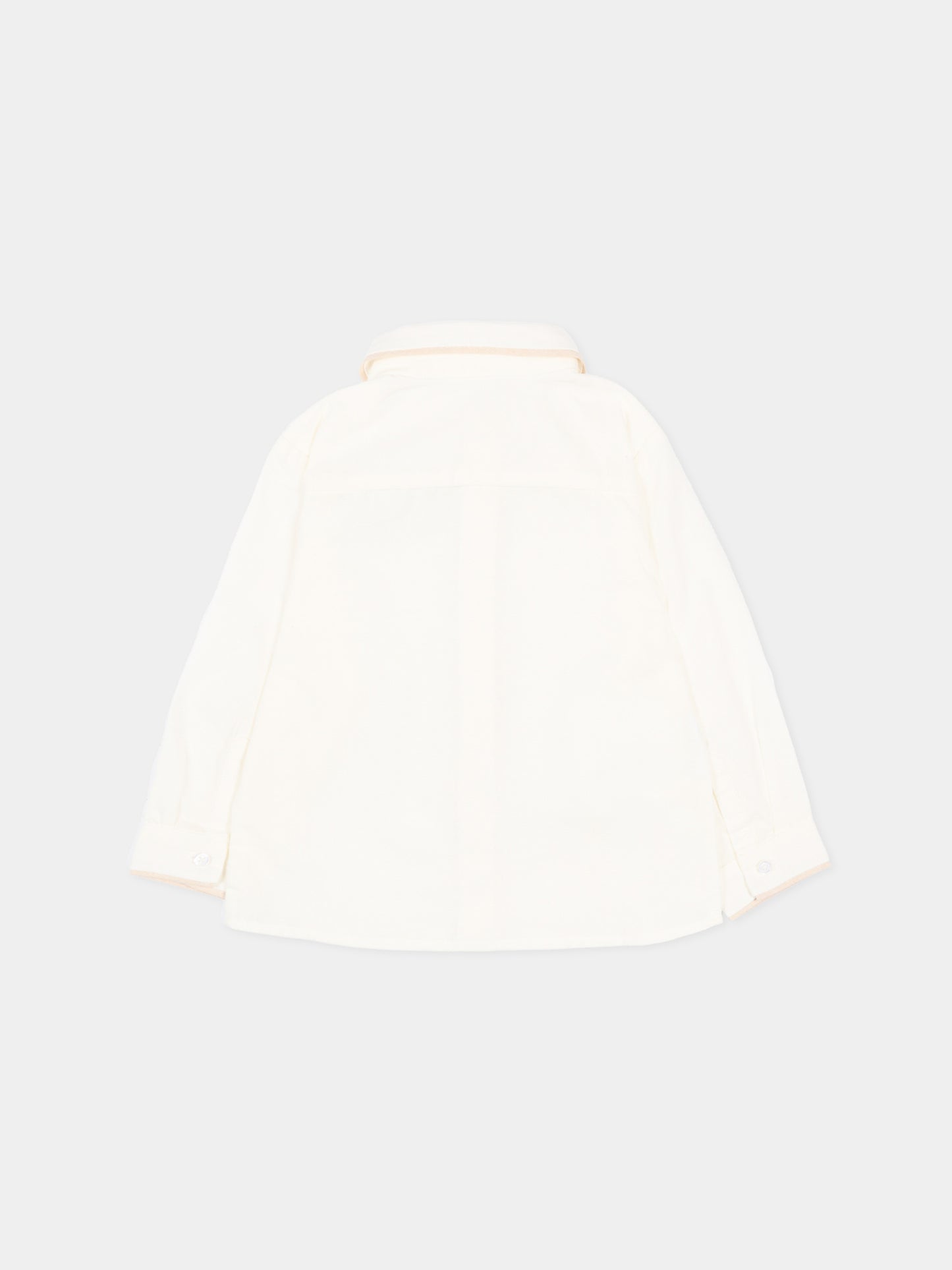 Camicia avorio per neonato con papillon,Mayoral,1115 072