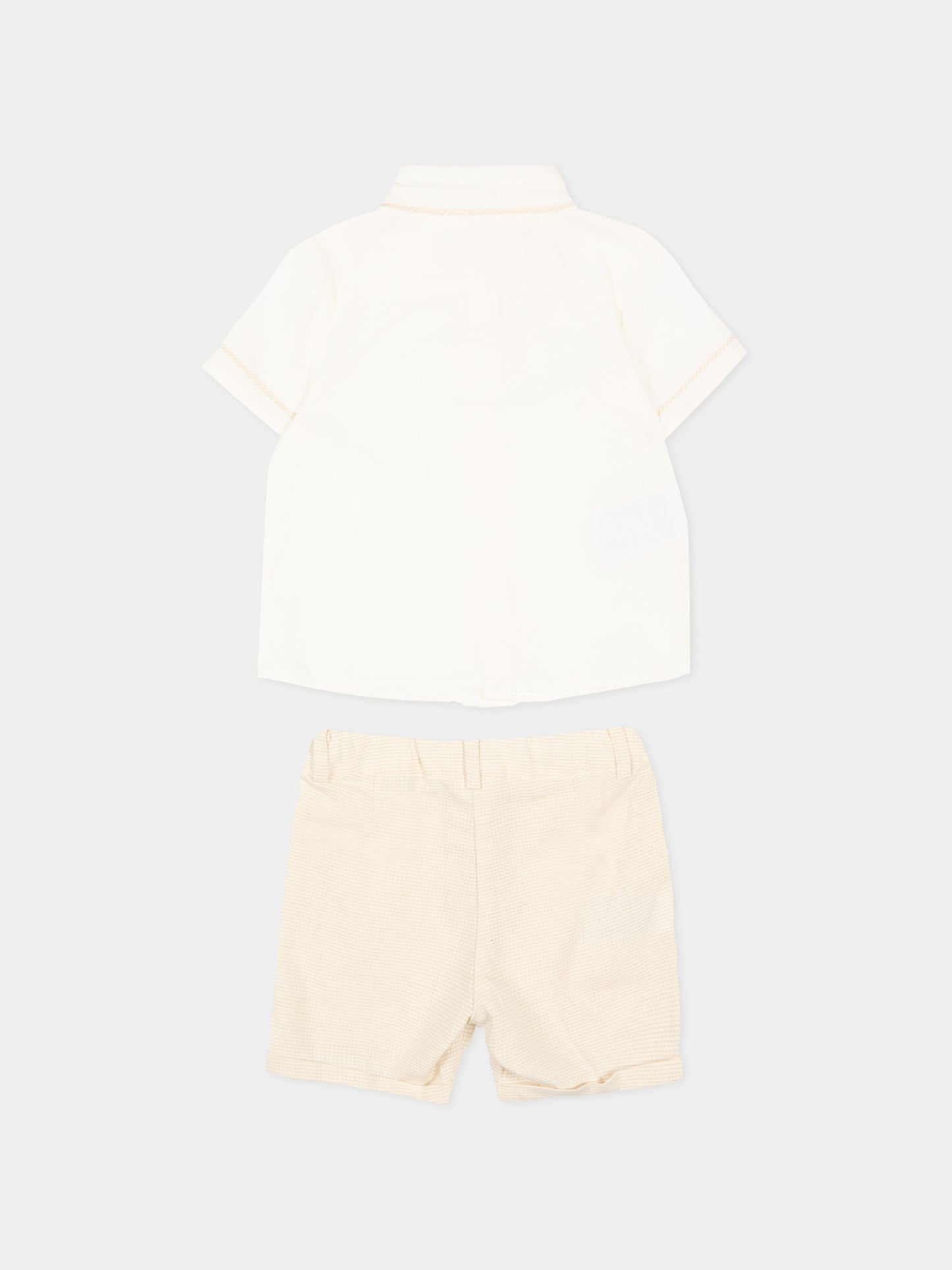 Completo elegante beige per neonato,Mayoral,1225 092