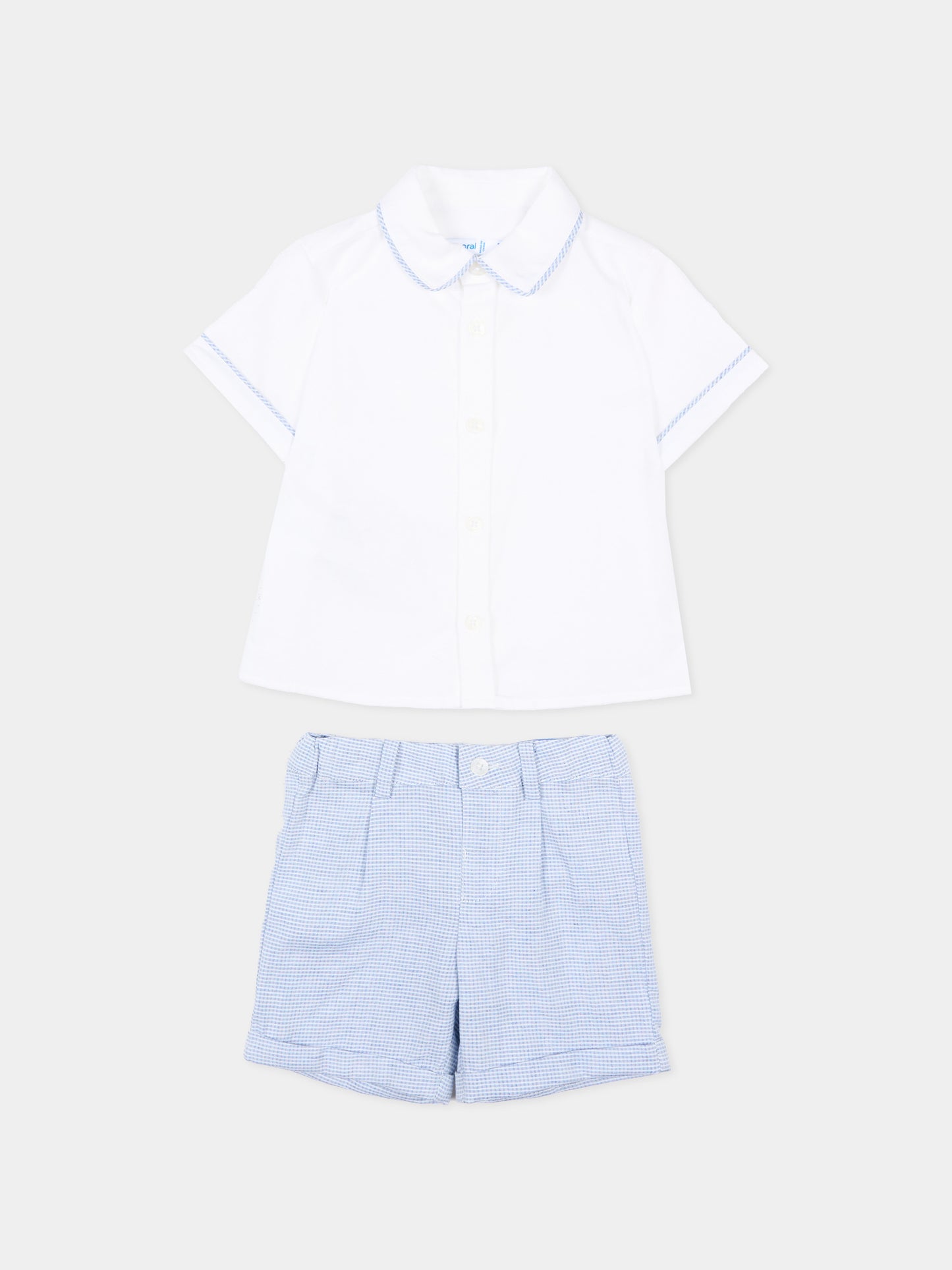 Completo elegante azzurro per neonato,Mayoral,1225 093