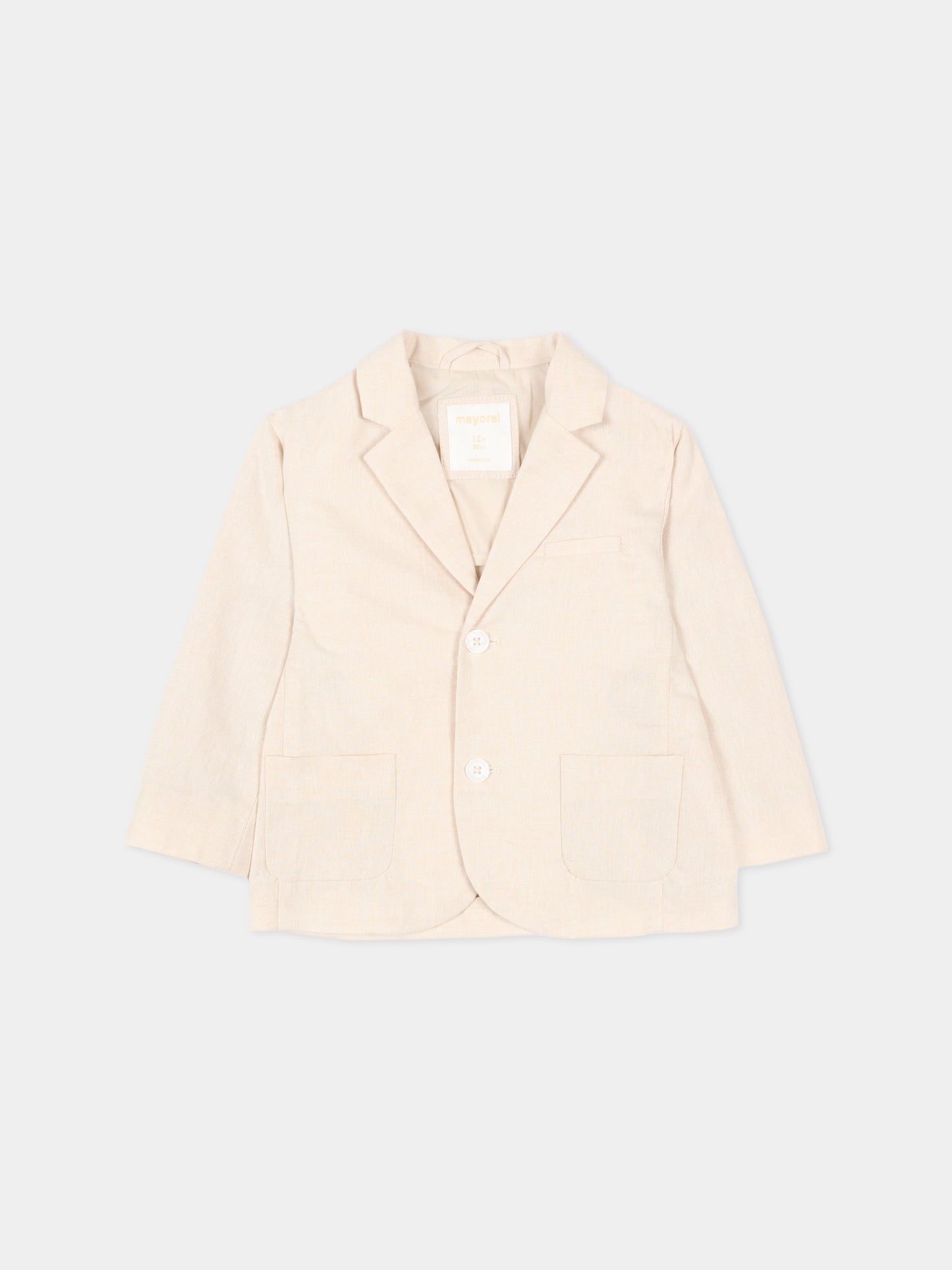 Giacca beige per neonato,Mayoral,1404 027