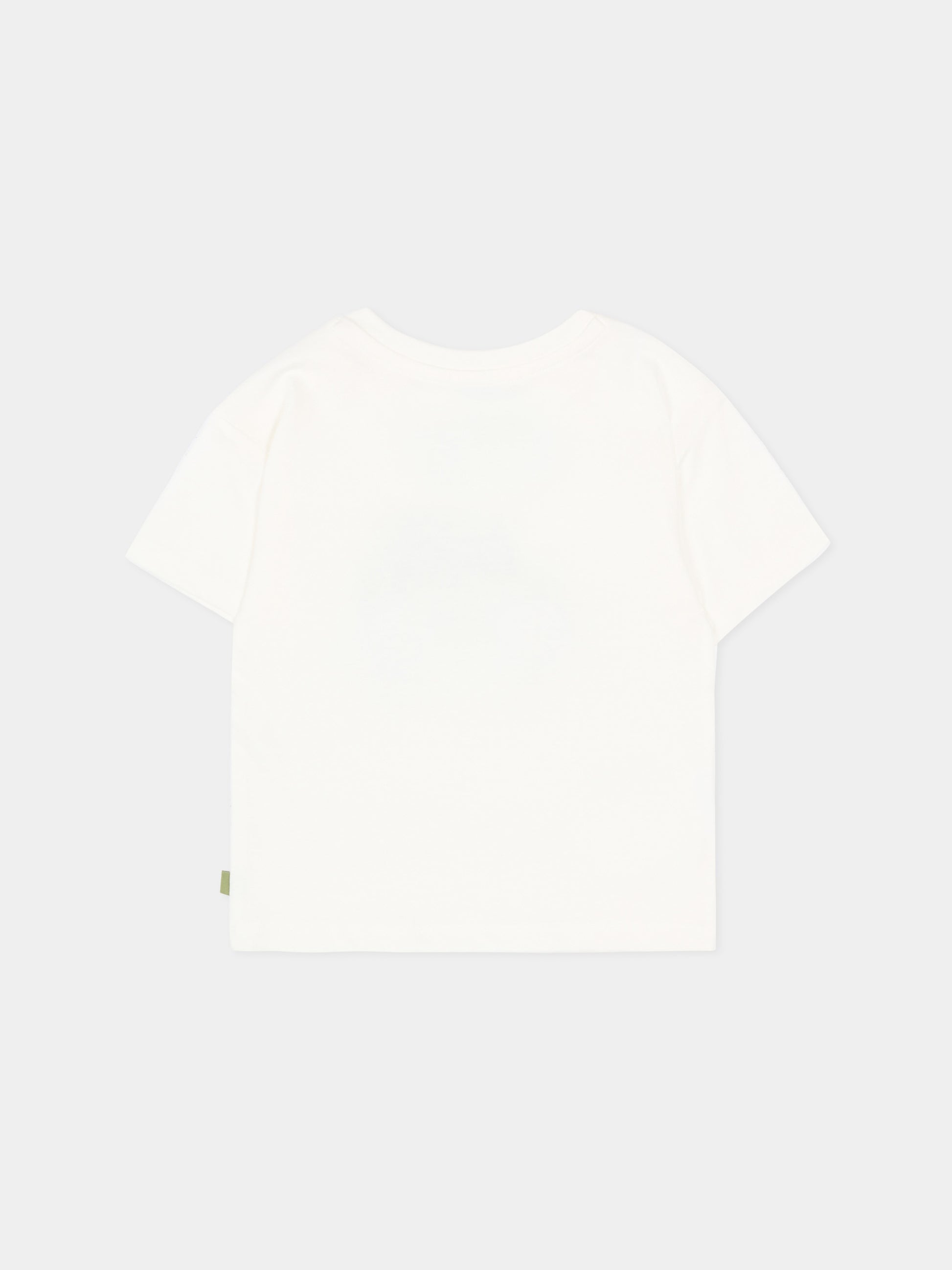 T-Shirt avorio per neonato con auto,Mayoral,1011 087