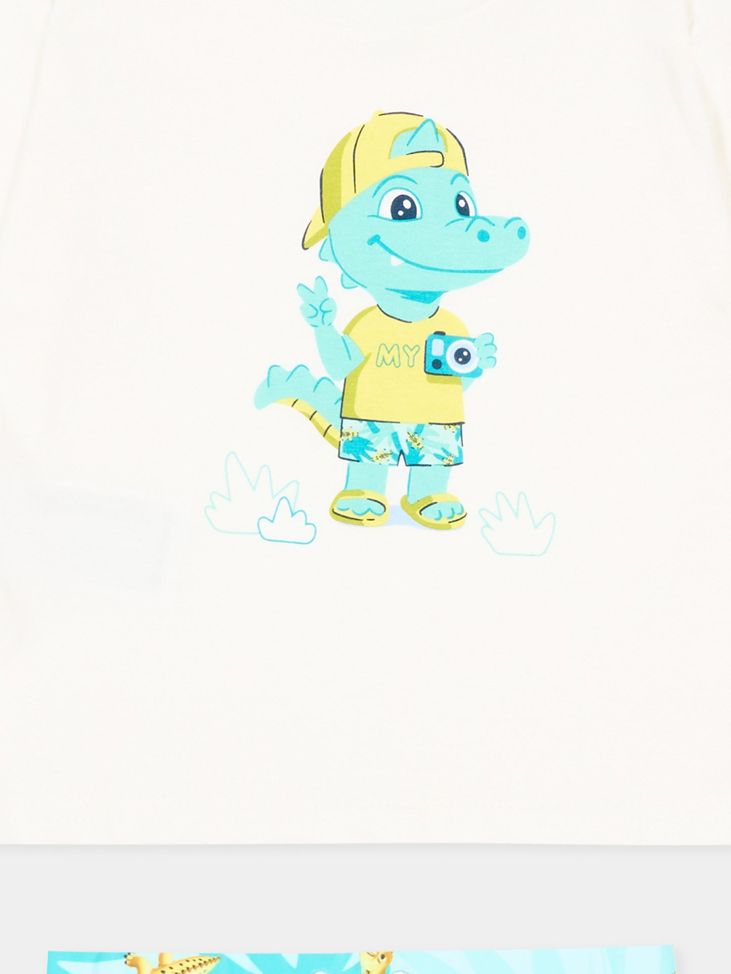 Completo sportivo verde acqua per neonato con coccodrilli,Mayoral,1661 077