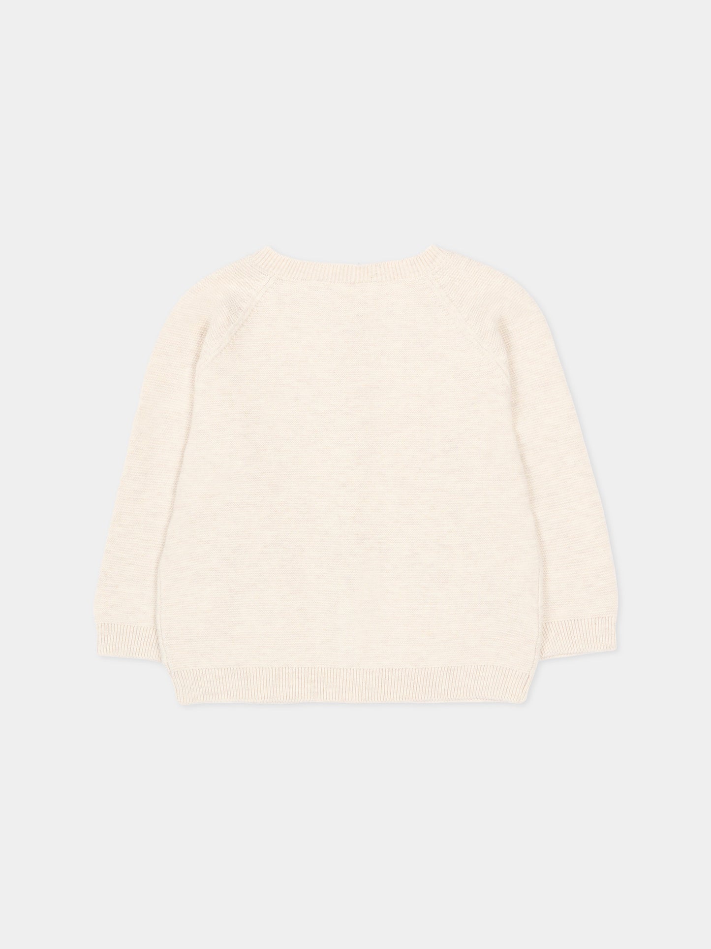 Cardigan beige per neonato con tasche,Mayoral,1311 080