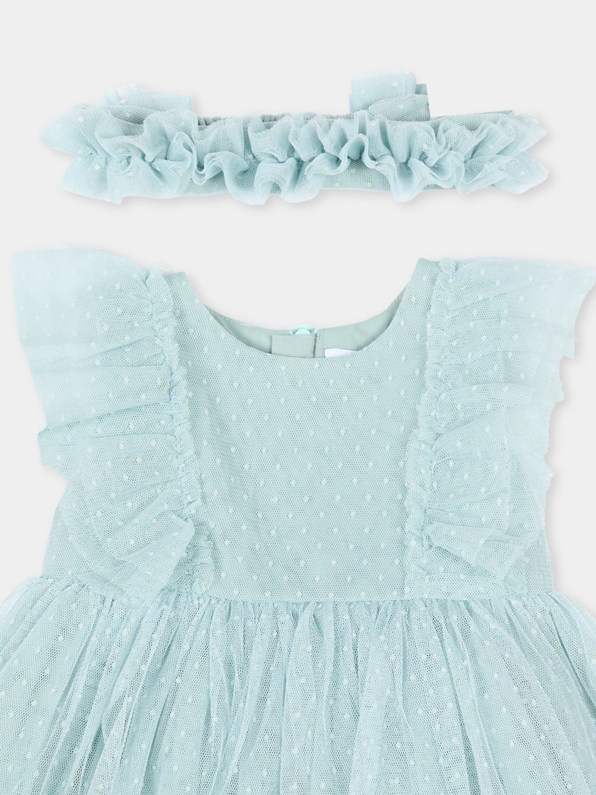 Abito elegante verde per neonata,Mayoral,1905 046