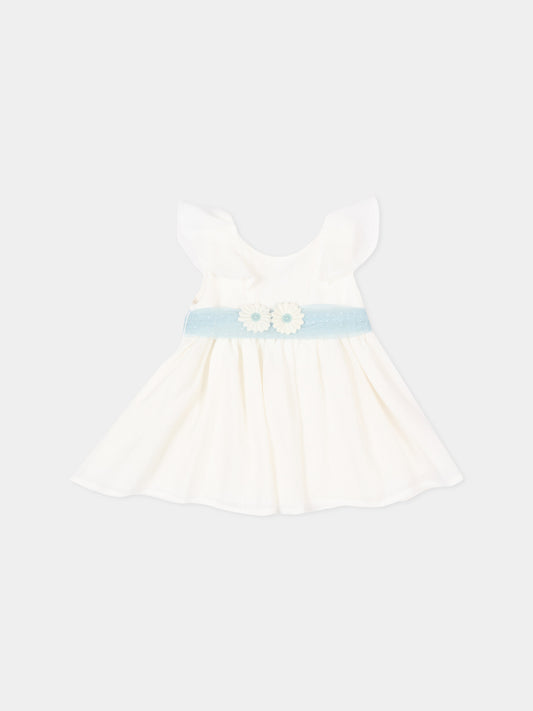 Abito elegante avorio per neonata con fiocco,Mayoral,1903 042
