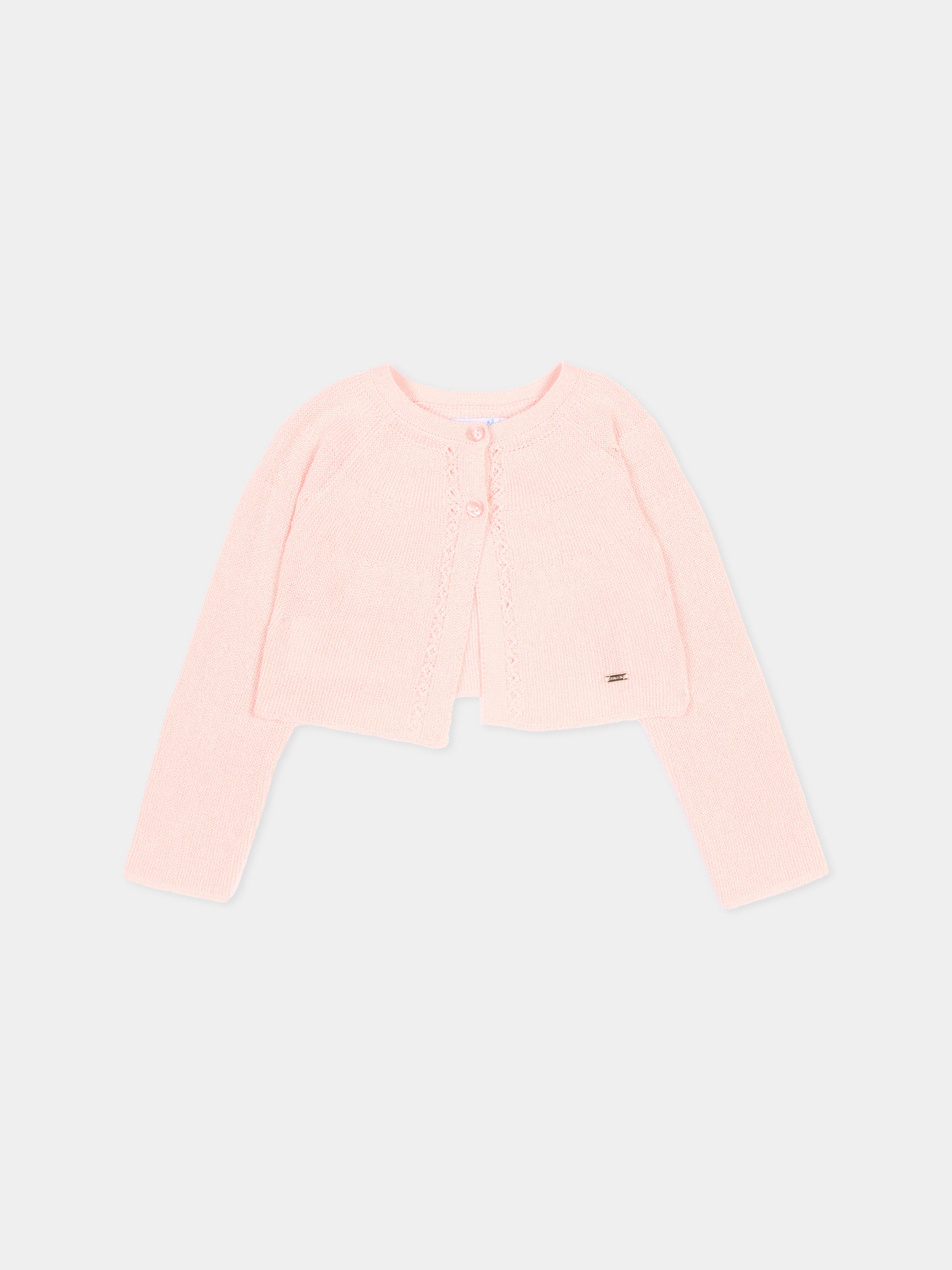 Cardigan rosa per neonata coprispalle,Mayoral,302 74