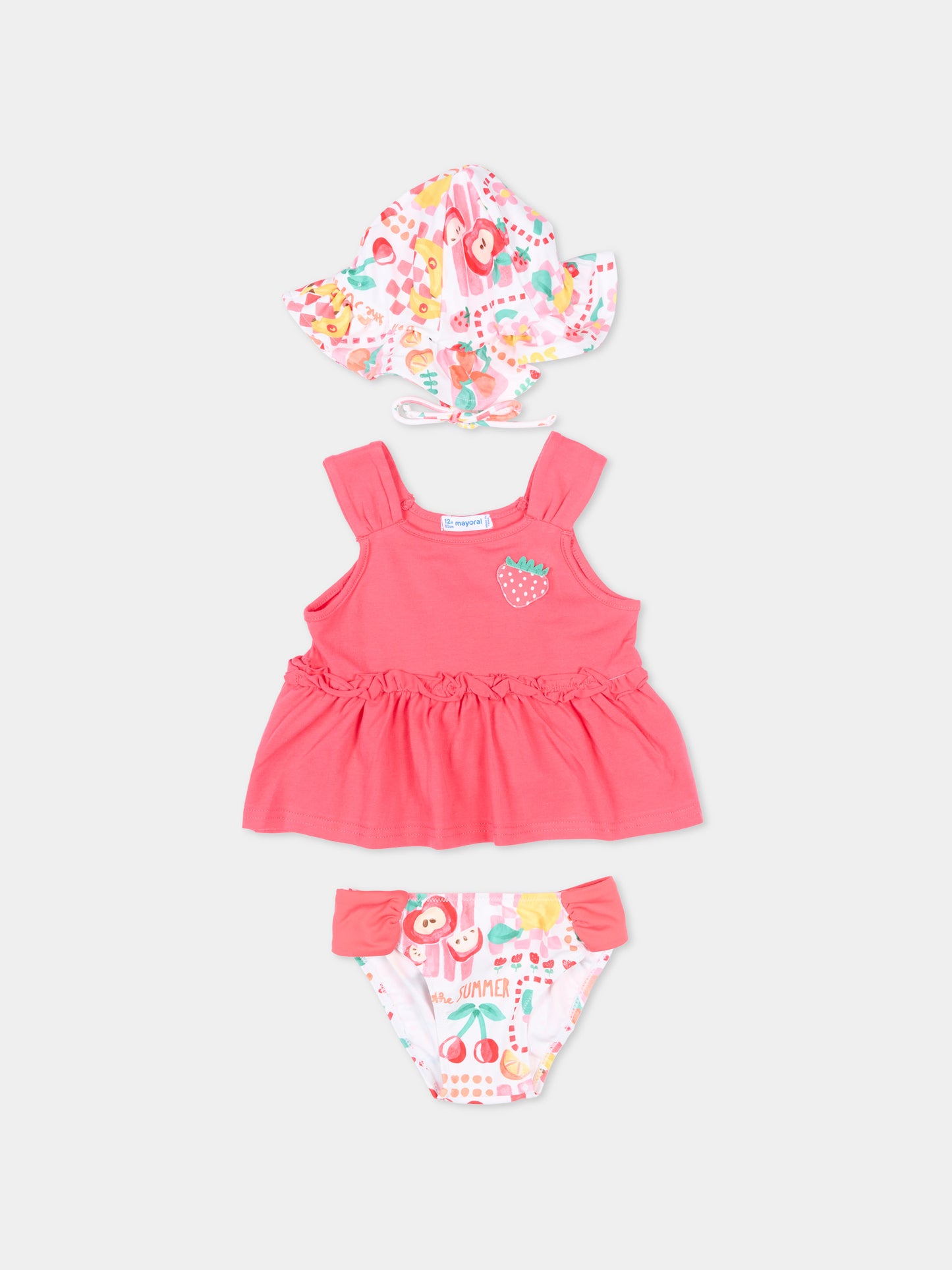 Copricostume rosa per neonata set mare,Mayoral,1654 014