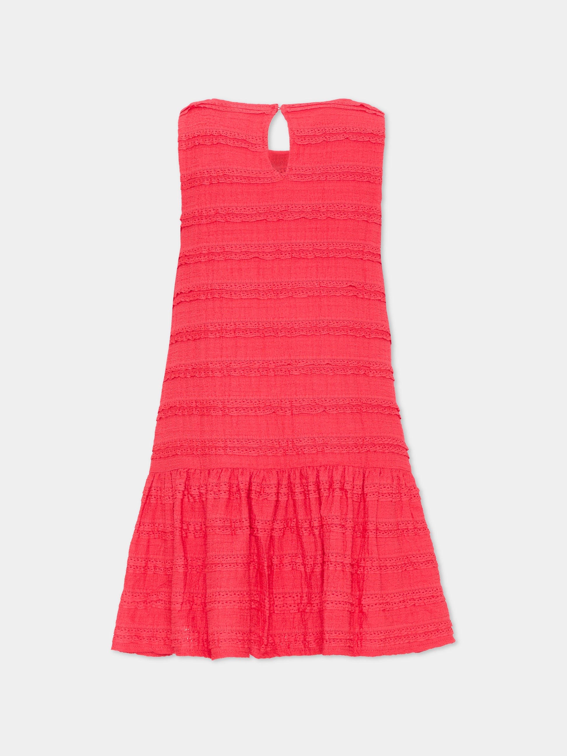 Vestito rosso per bambina con rouches,Mayoral,3945 026