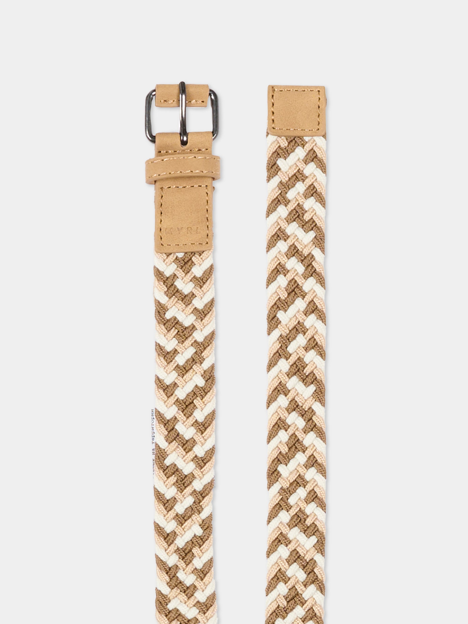 Cintura beige per bambino intrecciata,Mayoral,10202 028
