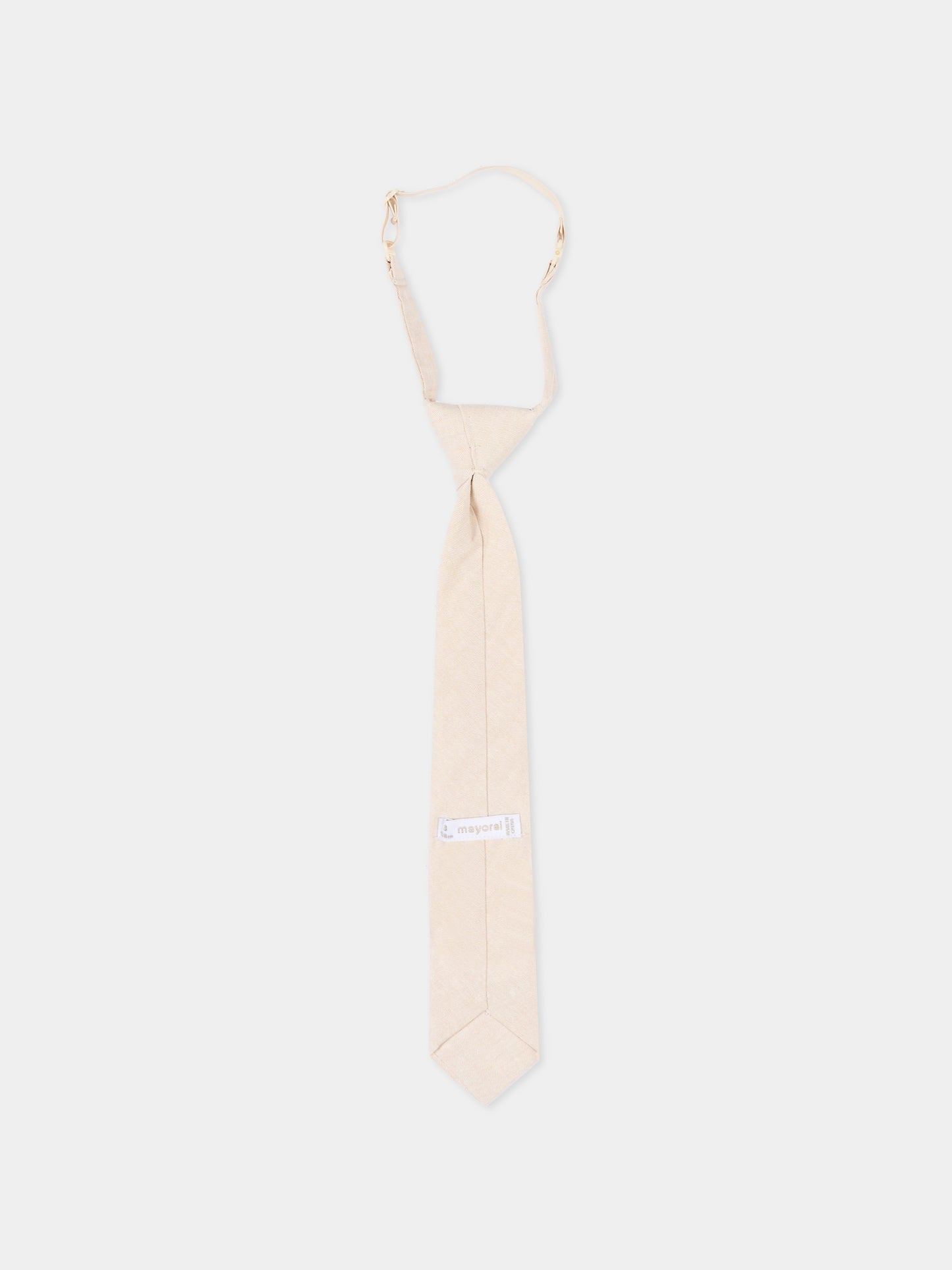Cravatta beige per bambino,Mayoral,10214 035