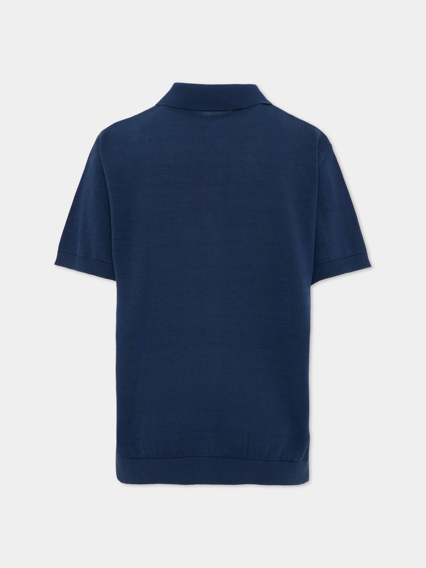 Polo blu per bambino in maglia fine,Mayoral,6162 048