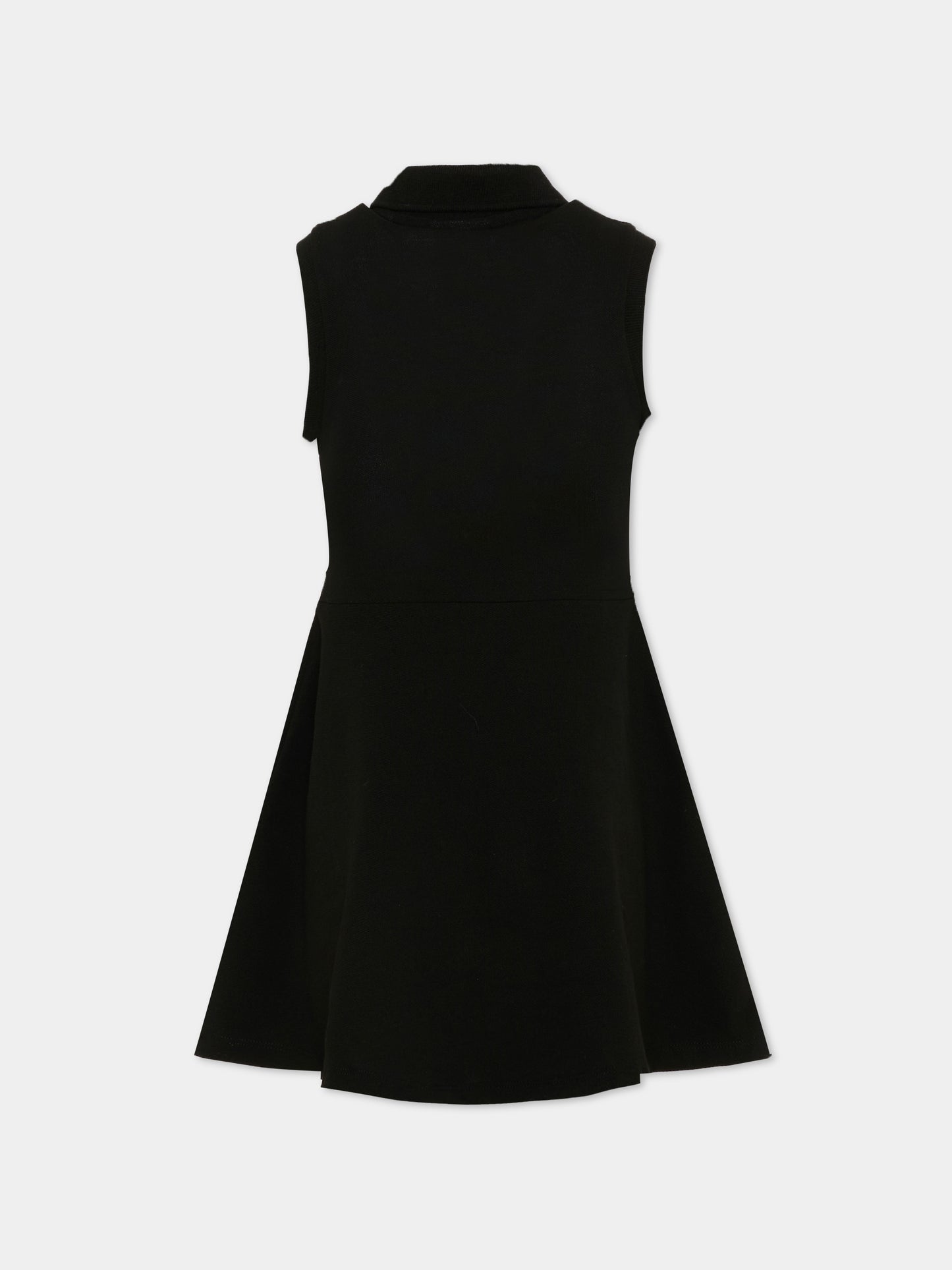 Vestito nero per bambina con logo,Lacoste,7496 K96